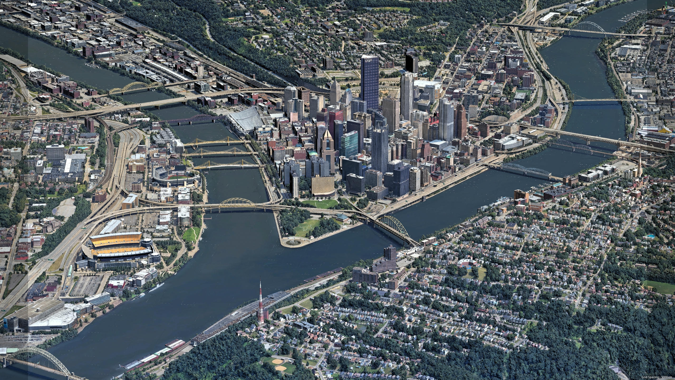 Pittsburgh 3D Scan City Pennsylvania USA 3D Model 3D Model