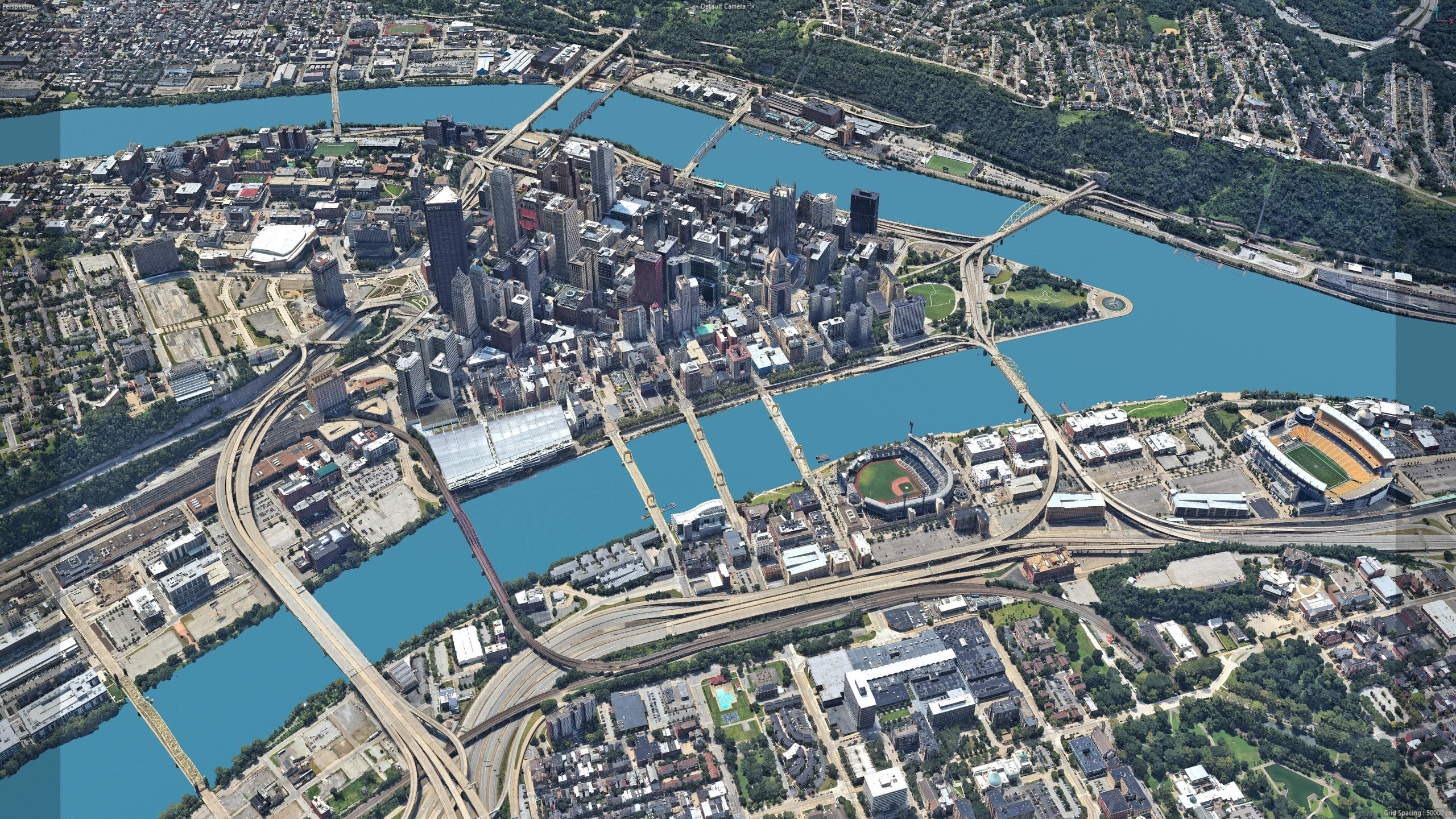Pittsburgh 3D Scan City Pennsylvania USA 3D Model 3D Model