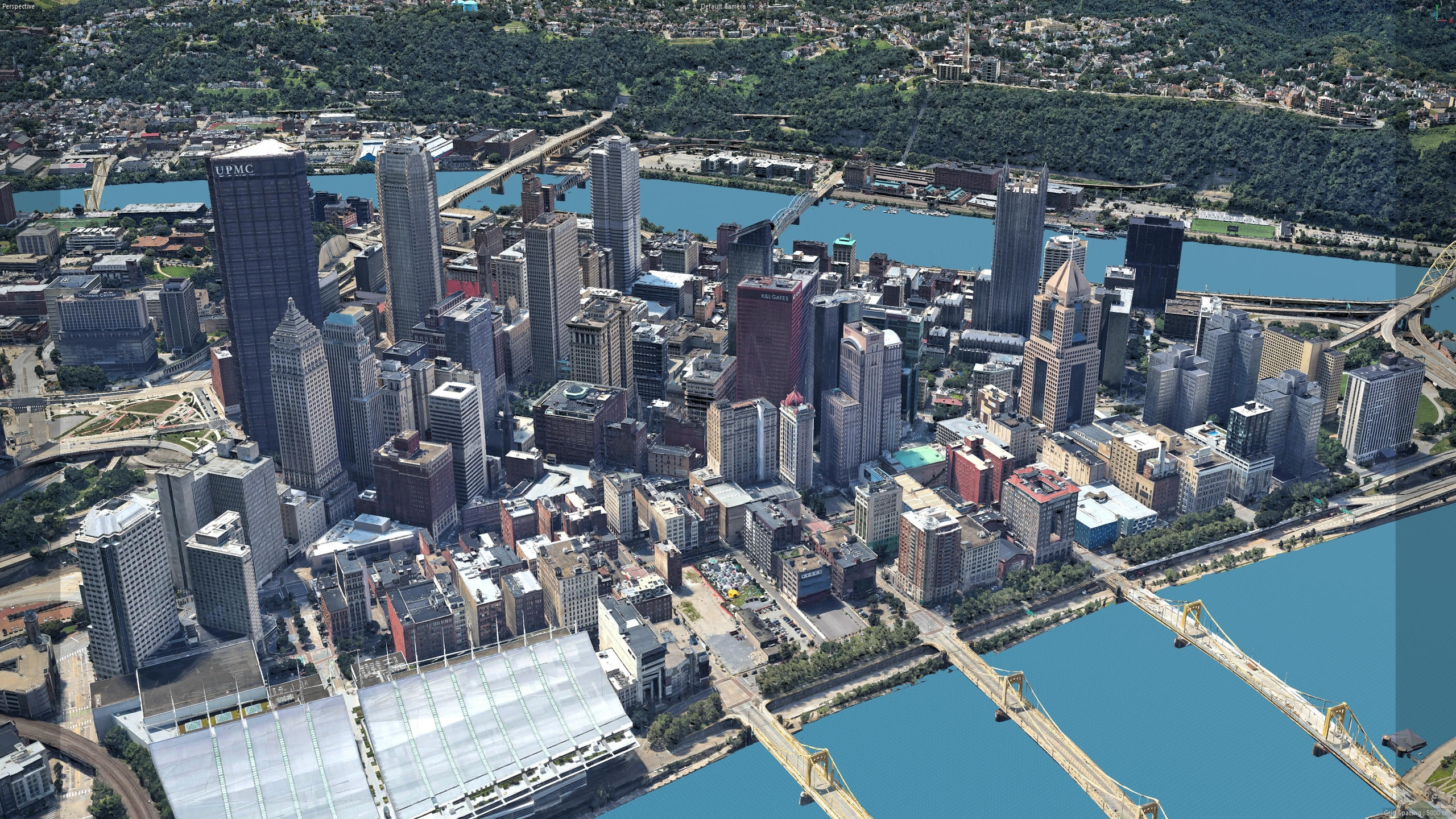 Pittsburgh 3D Scan City Pennsylvania USA 3D Model 3D Model
