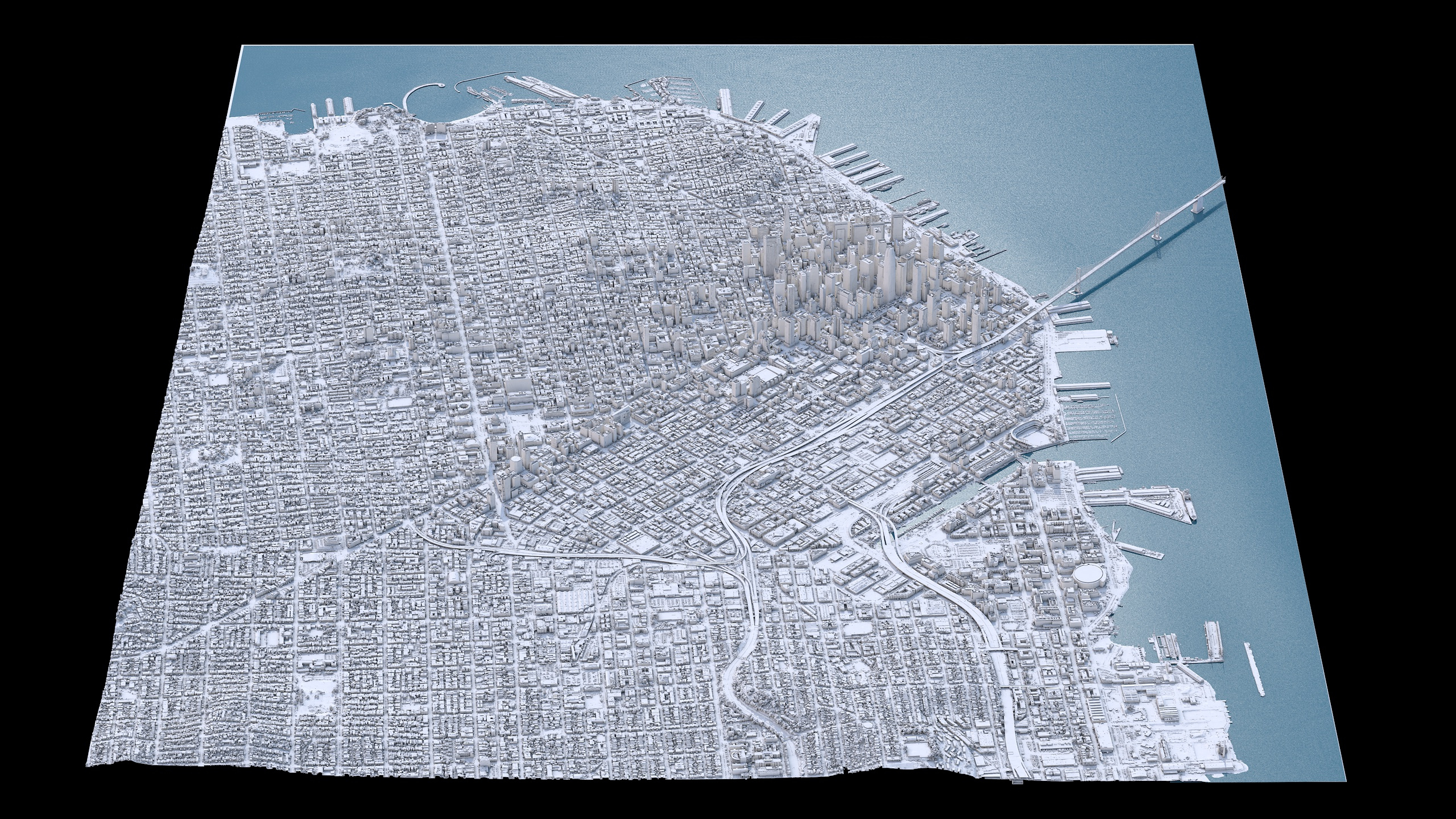 San Francisco 3D Scan City USA 3D Model 3D Model