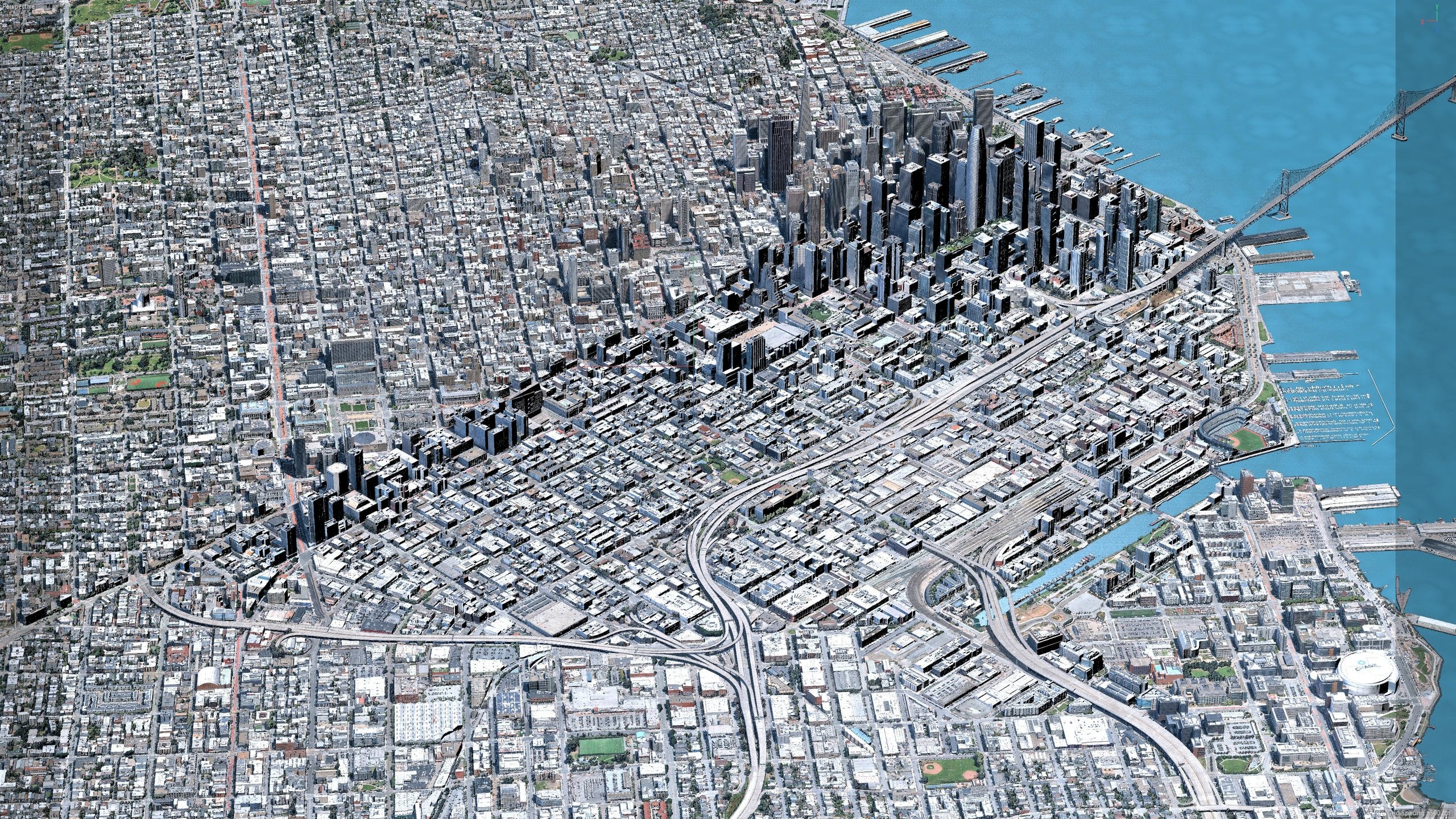 San Francisco 3D Scan City USA 3D Model 3D Model