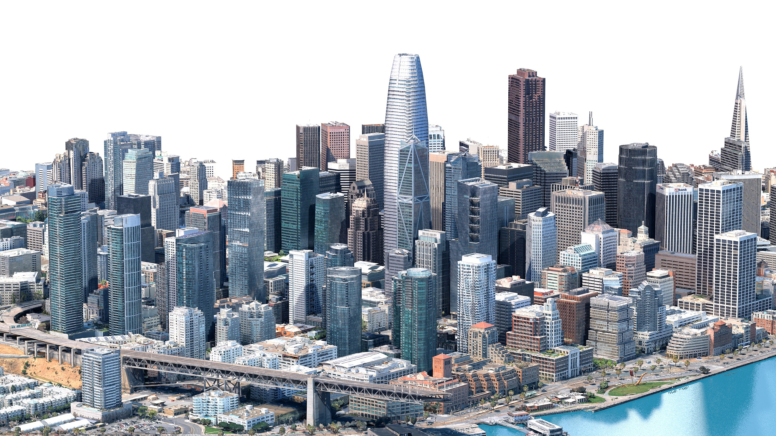 San Francisco Downtown 3D Scan City USA 3D Model 3D Model
