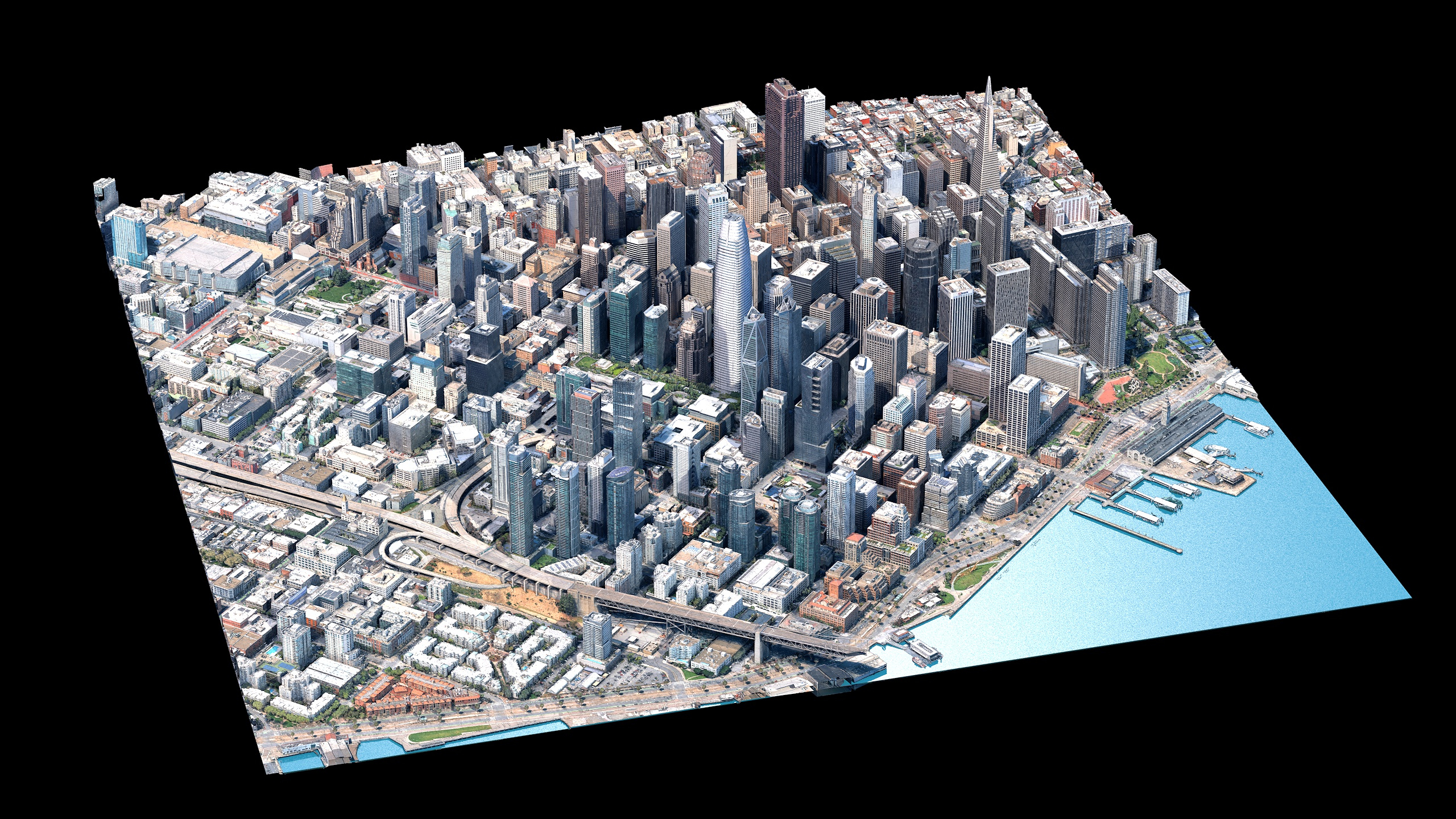 San Francisco Downtown 3D Scan City USA 3D Model 3D Model