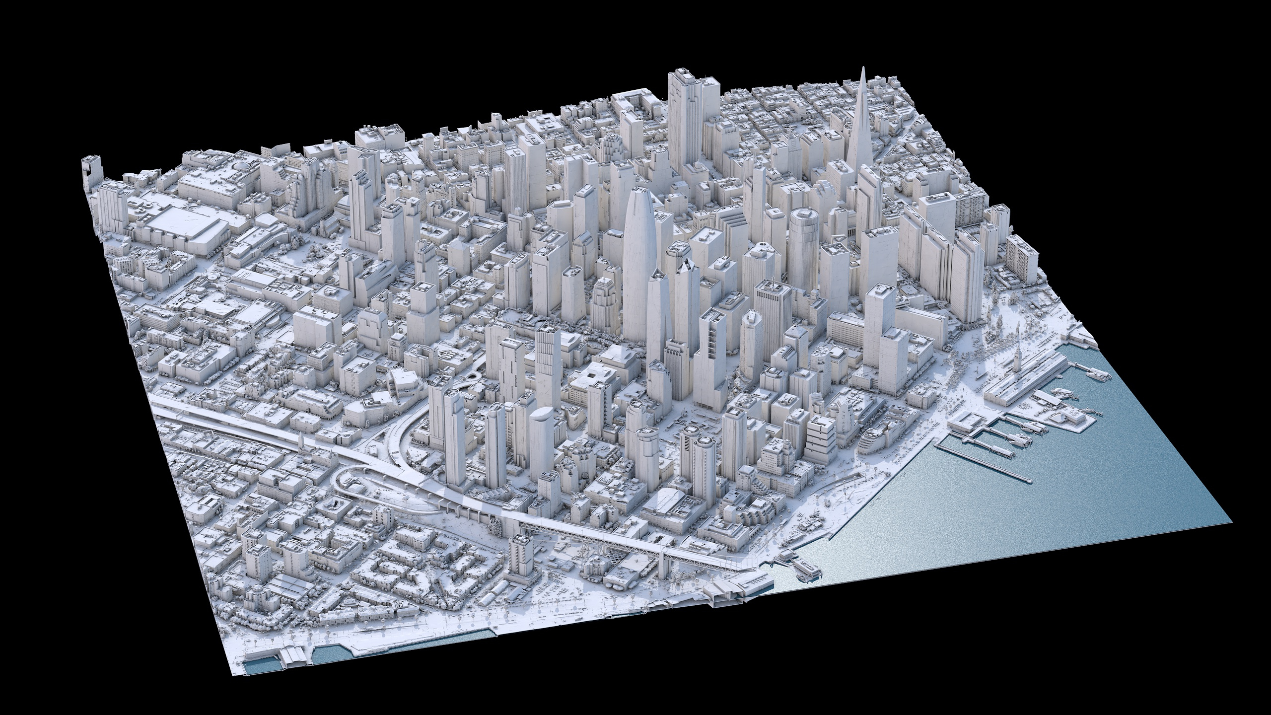 San Francisco Downtown 3D Scan City USA 3D Model 3D Model