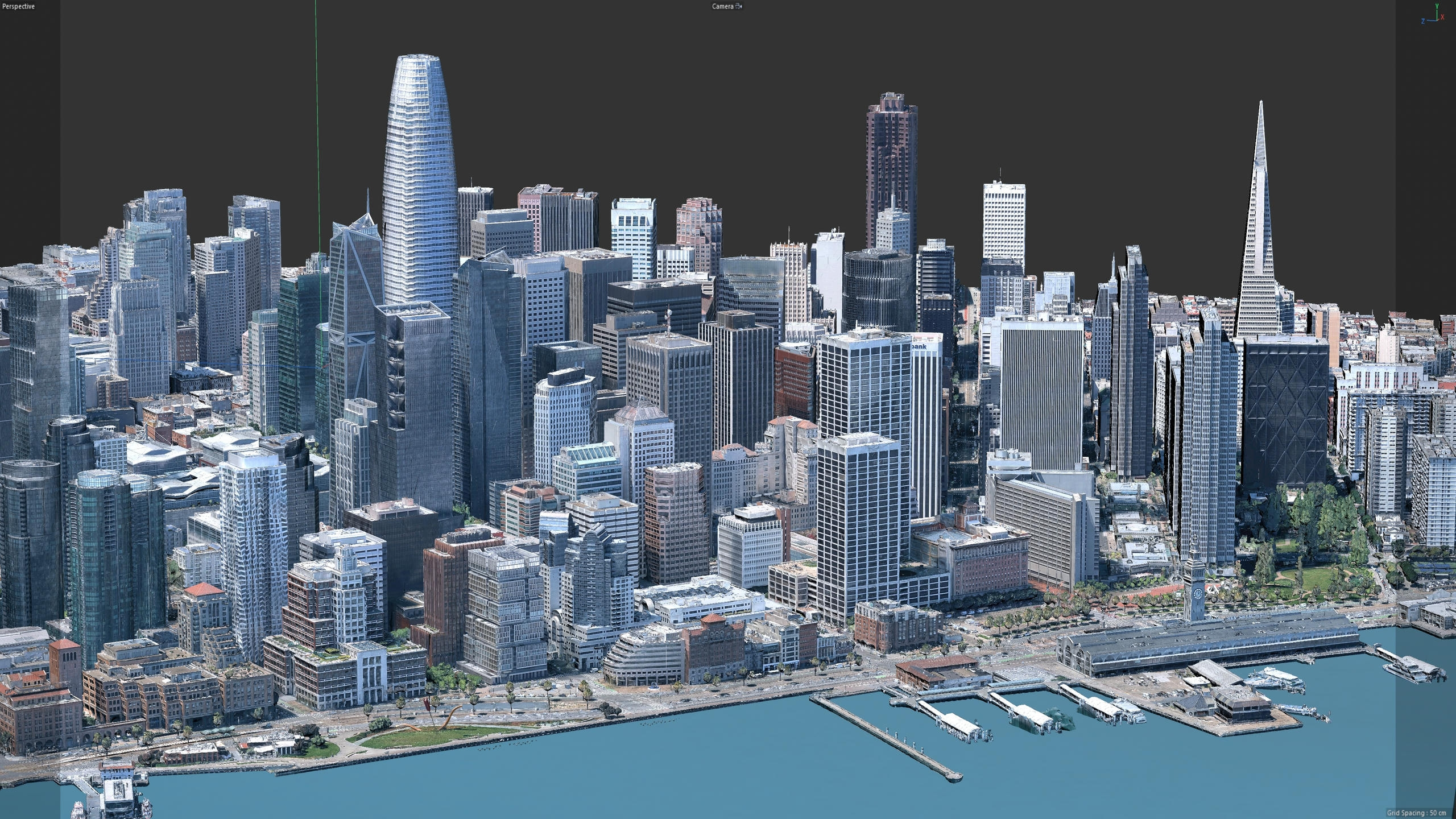 San Francisco Downtown 3D Scan City USA 3D Model 3D Model