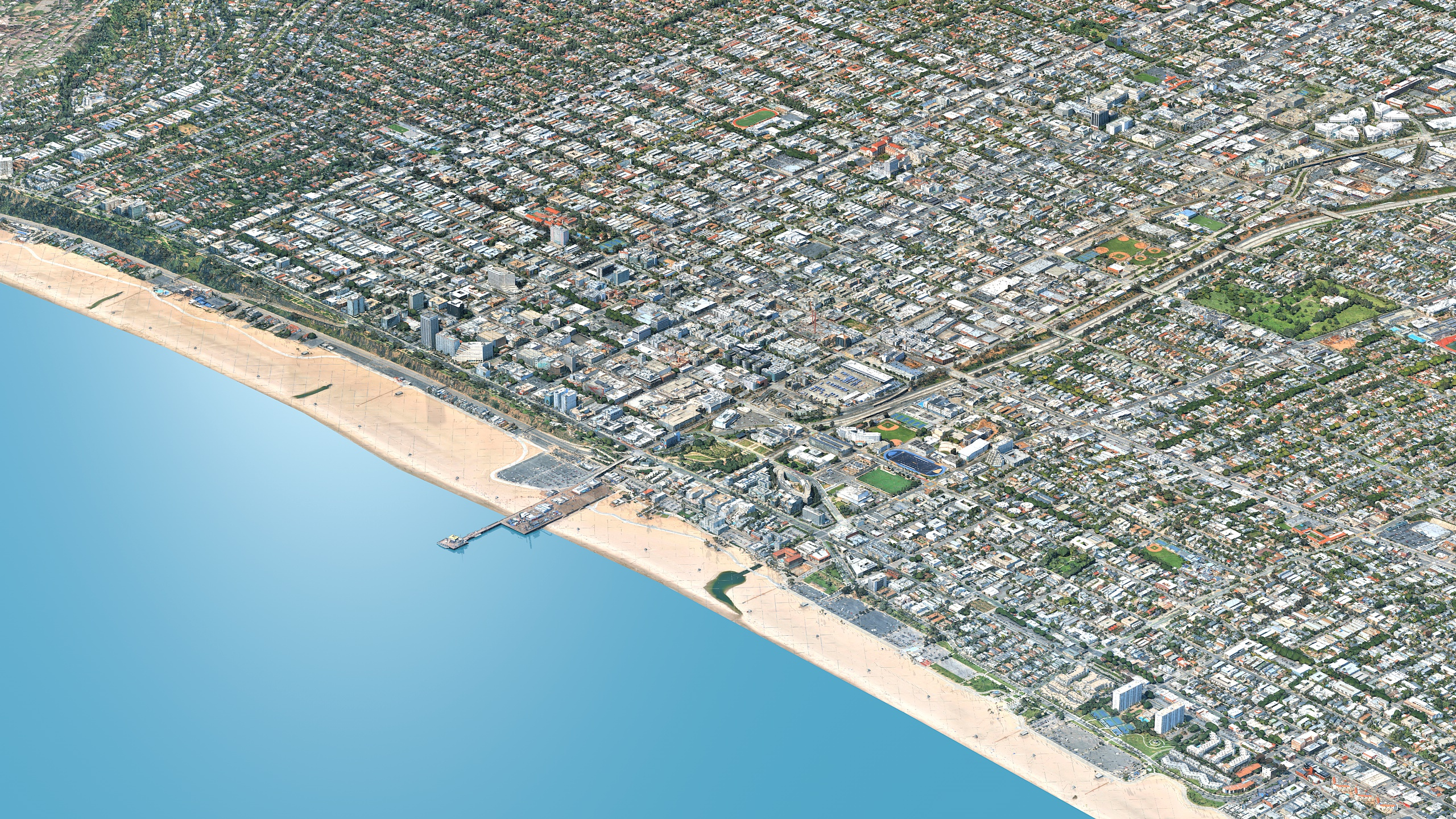 Santa Monica 3D Scan City Los Angeles USA 3D Model 3D Model
