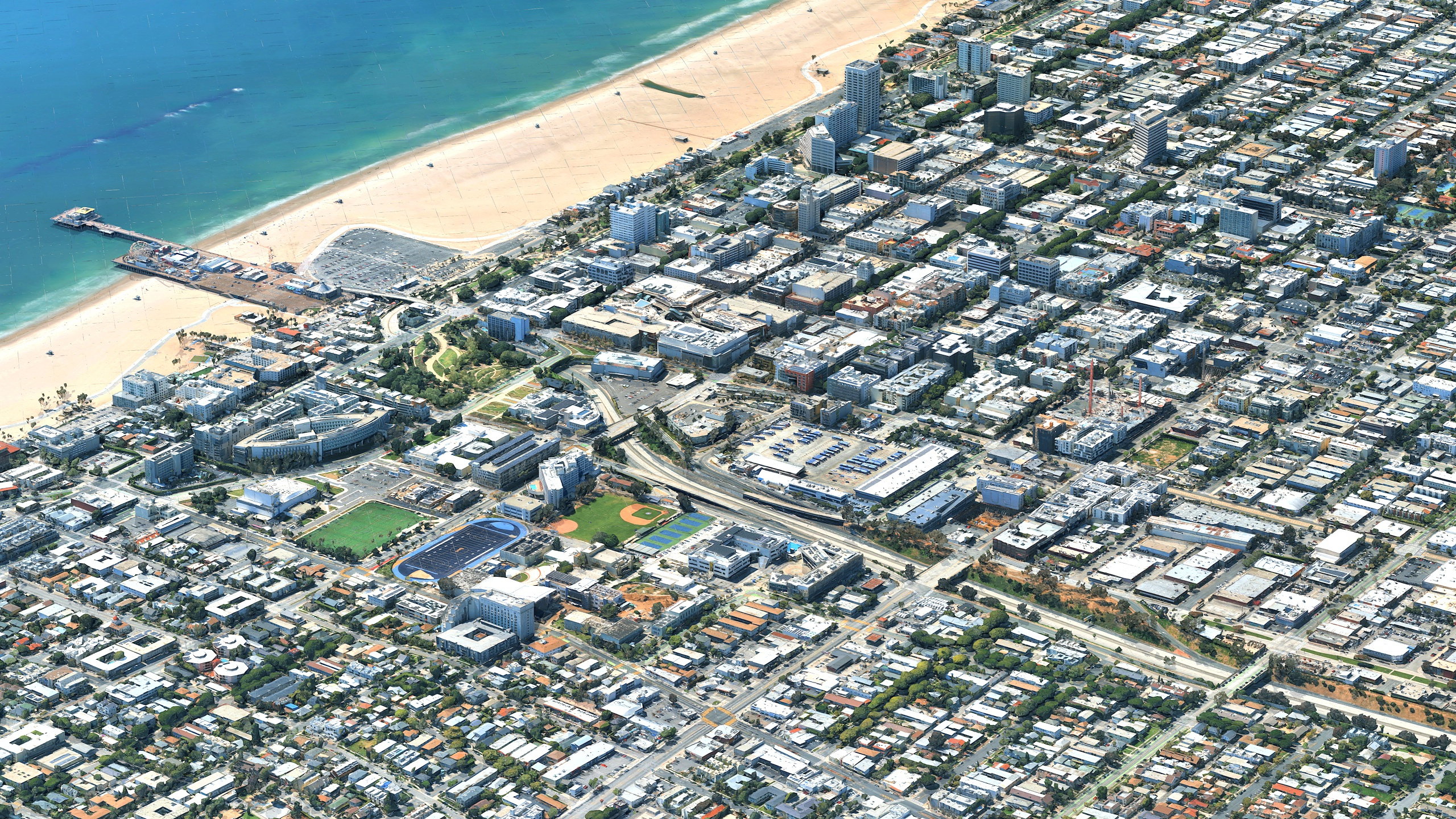 Santa Monica 3D Scan City Los Angeles USA 3D Model 3D Model