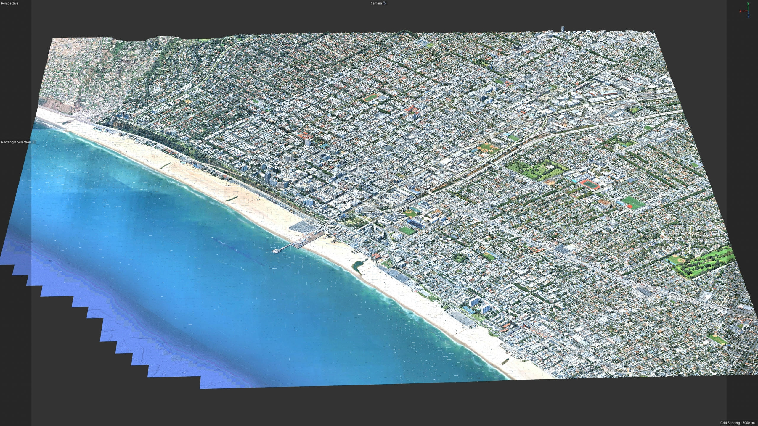 Santa Monica 3D Scan City Los Angeles USA 3D Model 3D Model