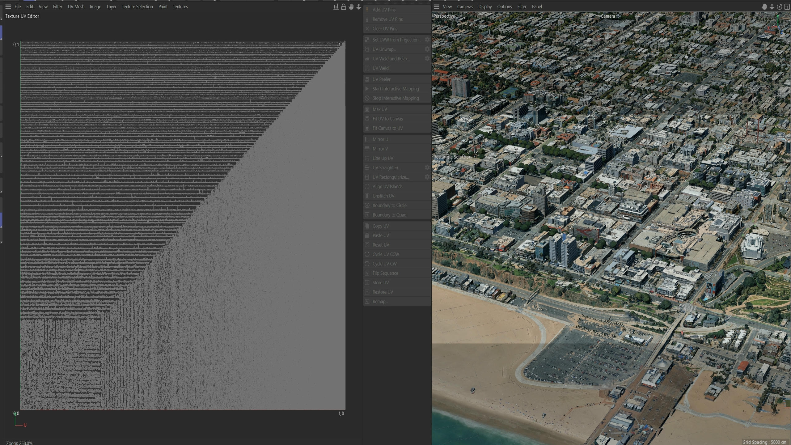 Santa Monica 3D Scan City Los Angeles USA 3D Model 3D Model
