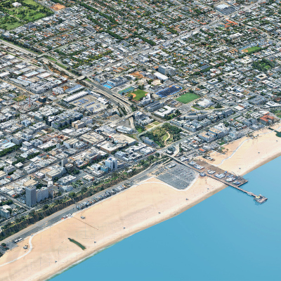 Santa Monica 3D Scan City Los Angeles USA 3D Model