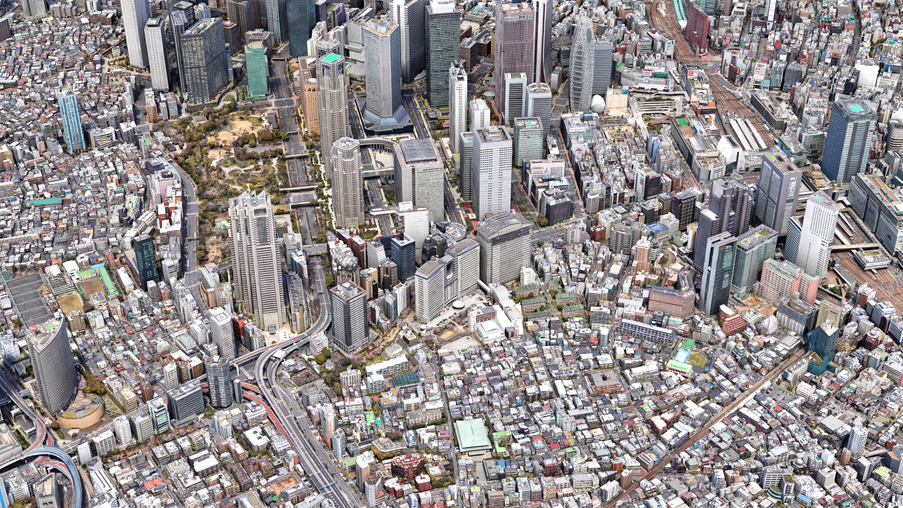 Shinjuku City Tokyo Low-Poly 3D Model 3D Model