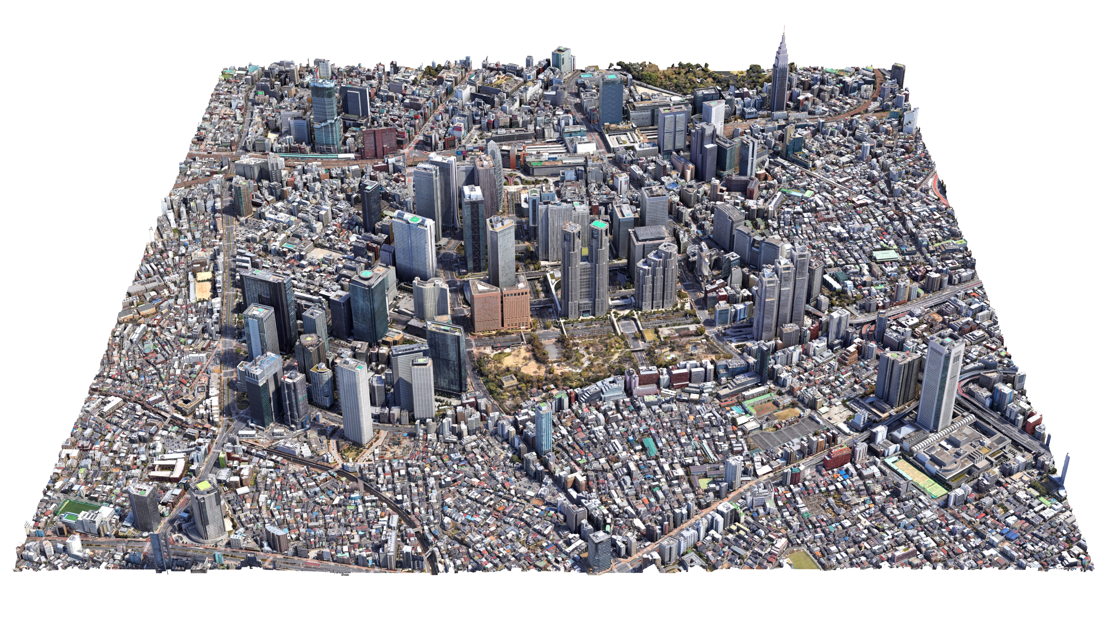 Shinjuku City Tokyo Low-Poly 3D Model 3D Model