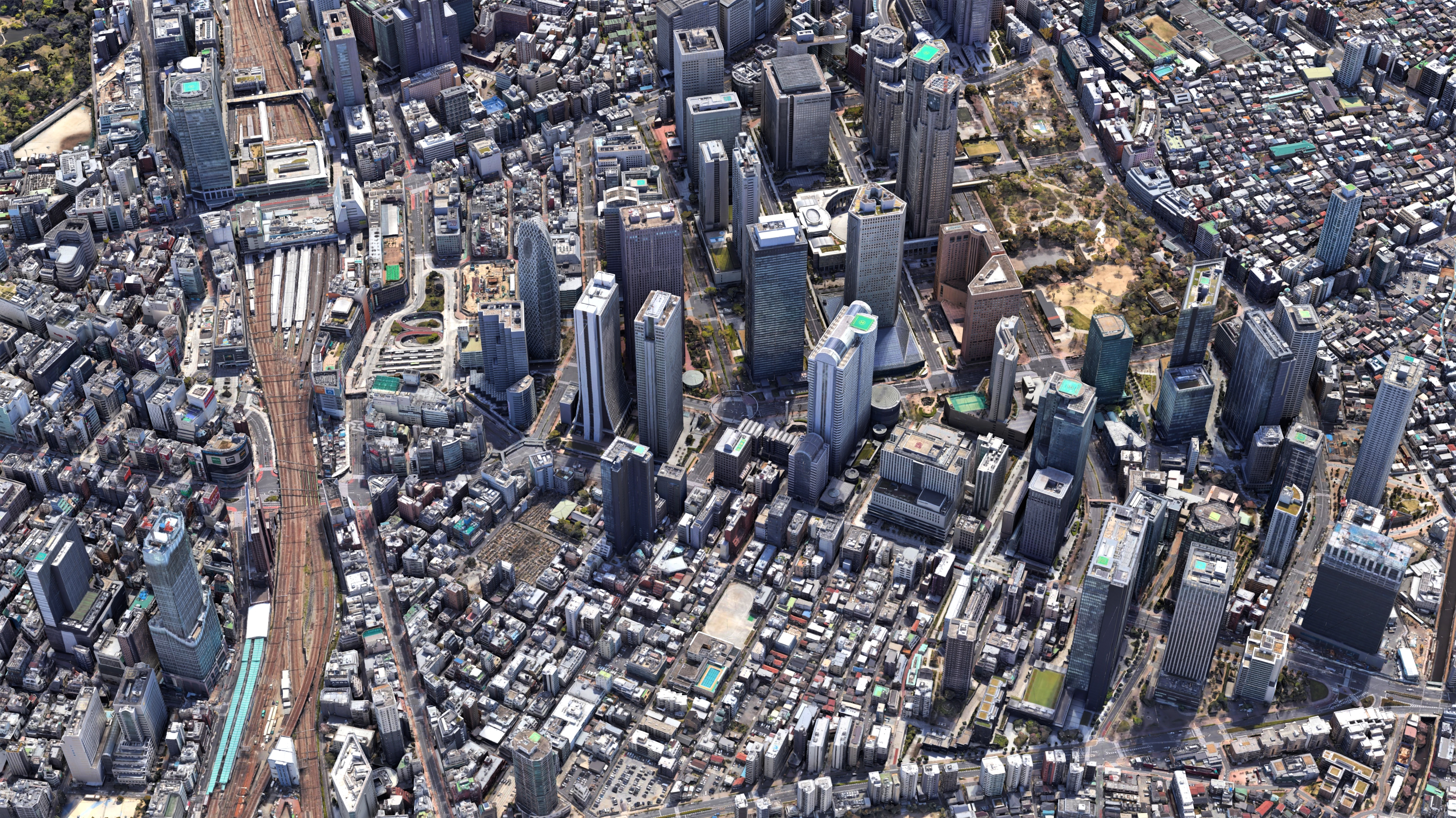 Shinjuku City Tokyo Low-Poly 3D Model 3D Model