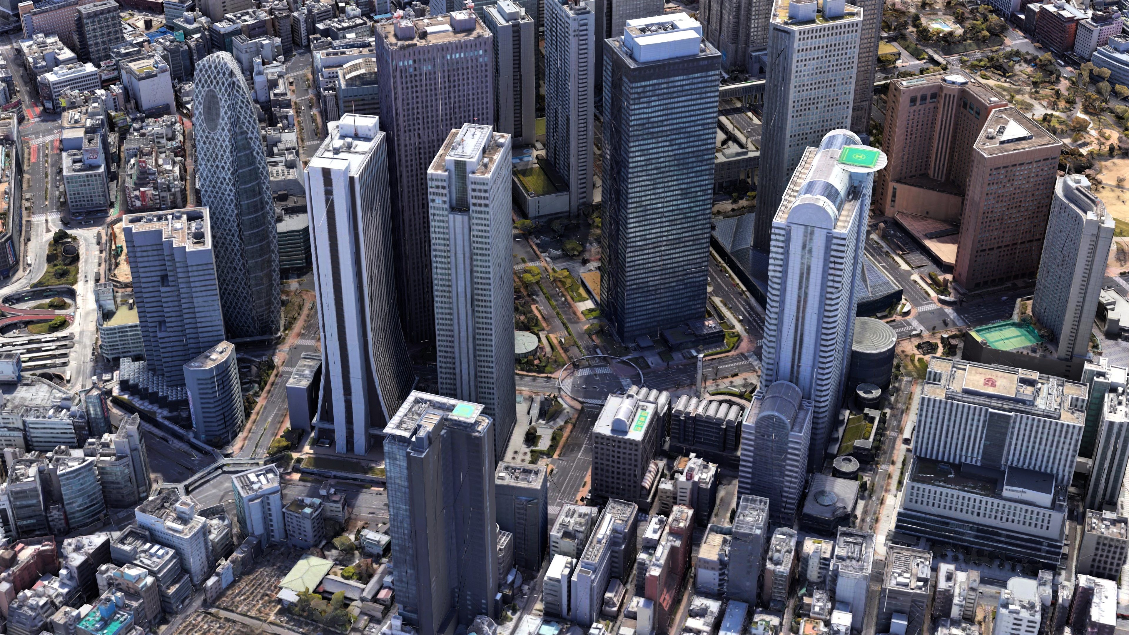 Shinjuku City Tokyo Low-Poly 3D Model 3D Model
