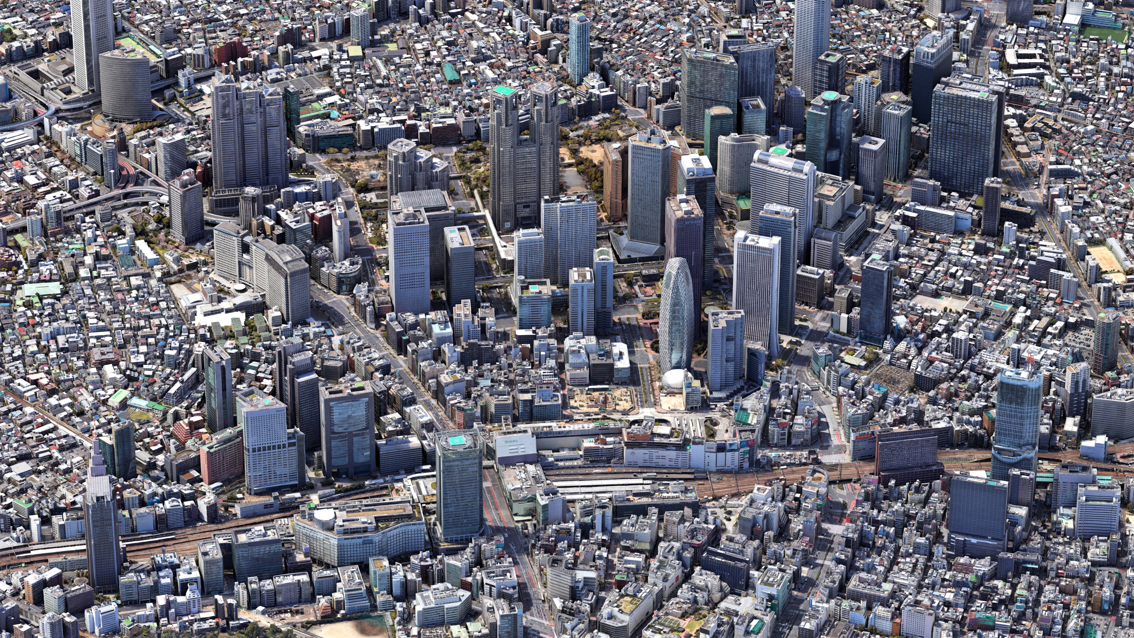 Shinjuku City Tokyo Low-Poly 3D Model 3D Model