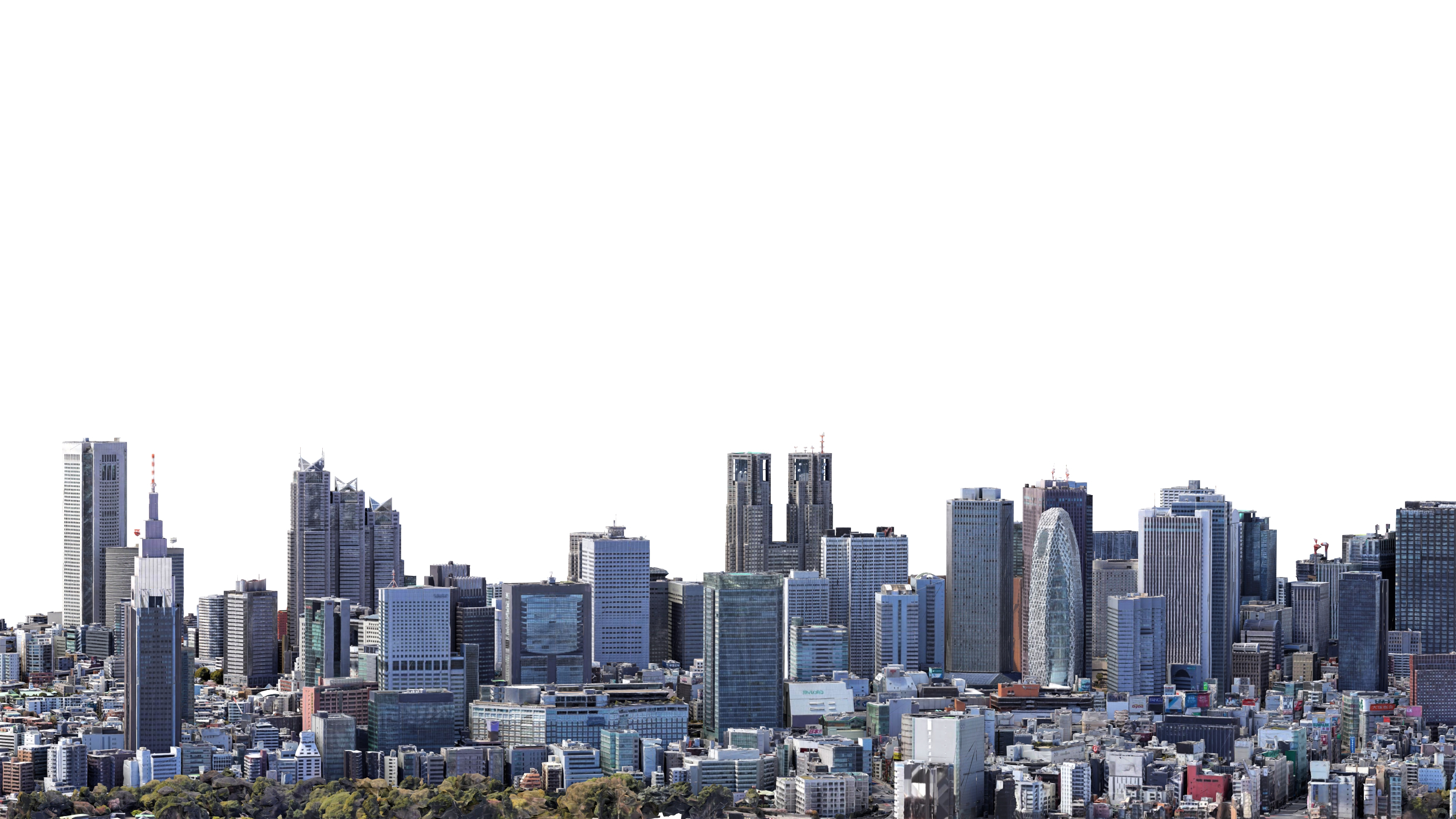 Shinjuku City Tokyo Low-Poly 3D Model 3D Model
