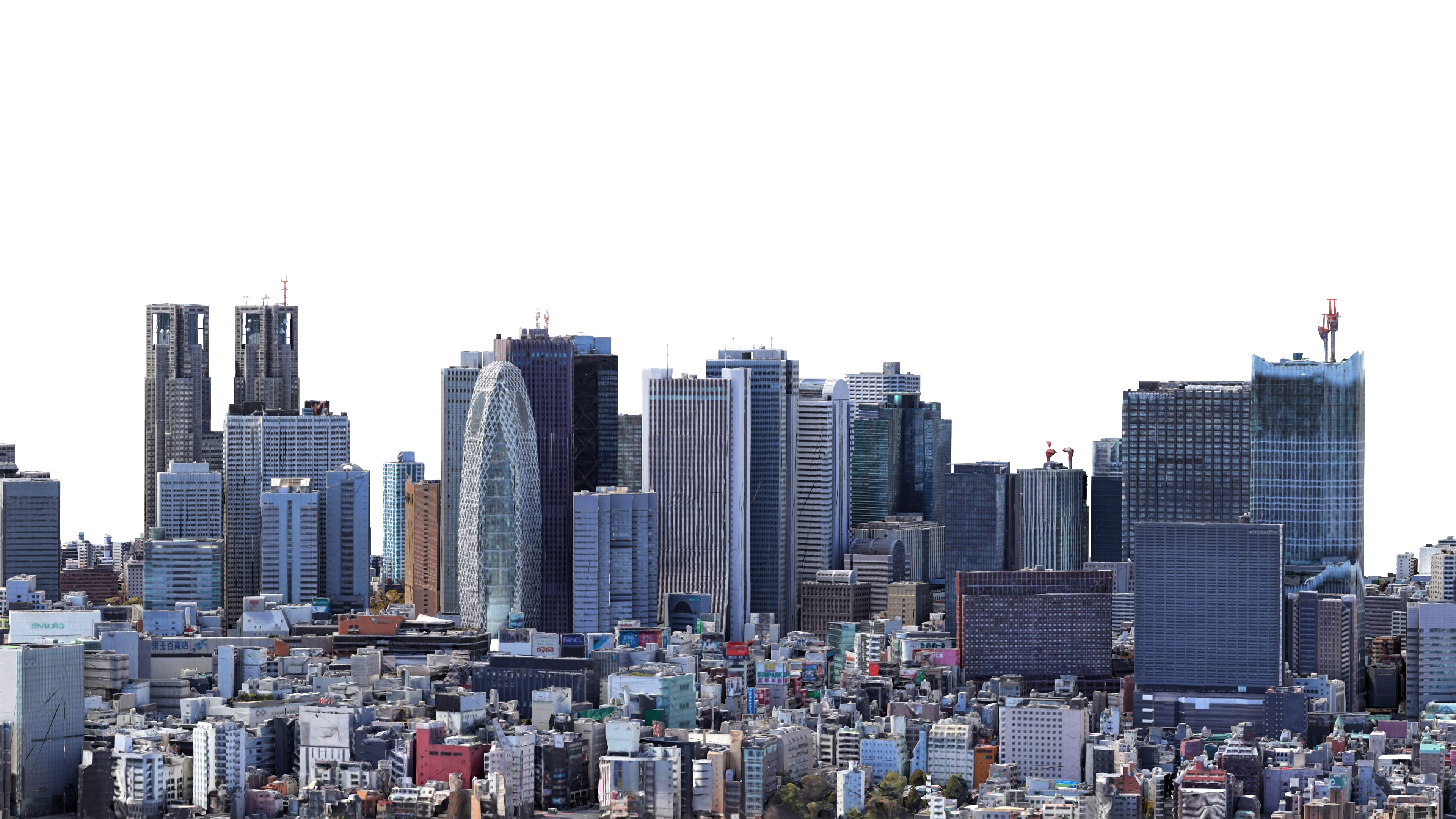 Shinjuku City Tokyo Low-Poly 3D Model 3D Model
