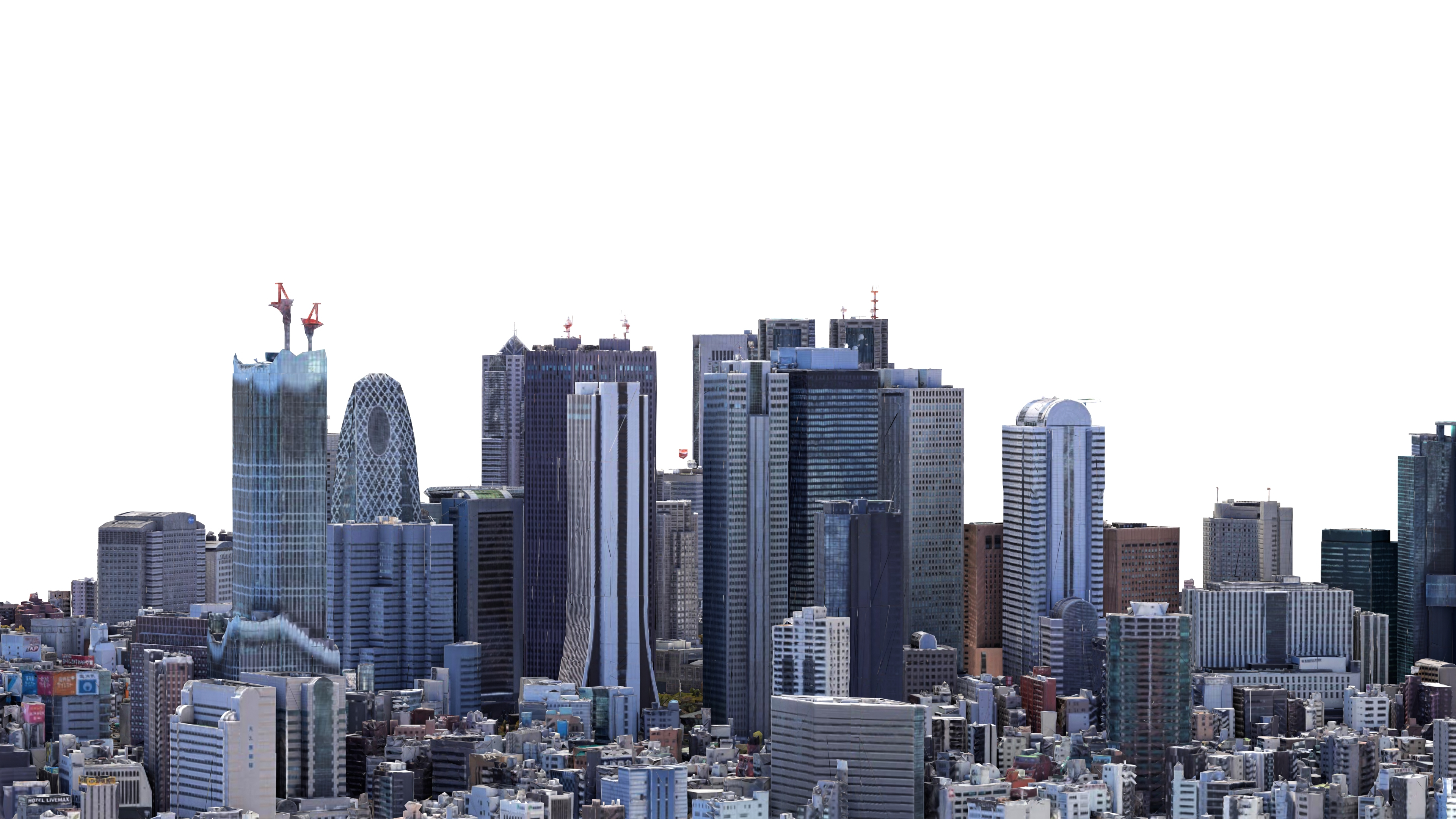Shinjuku City Tokyo Low-Poly 3D Model 3D Model