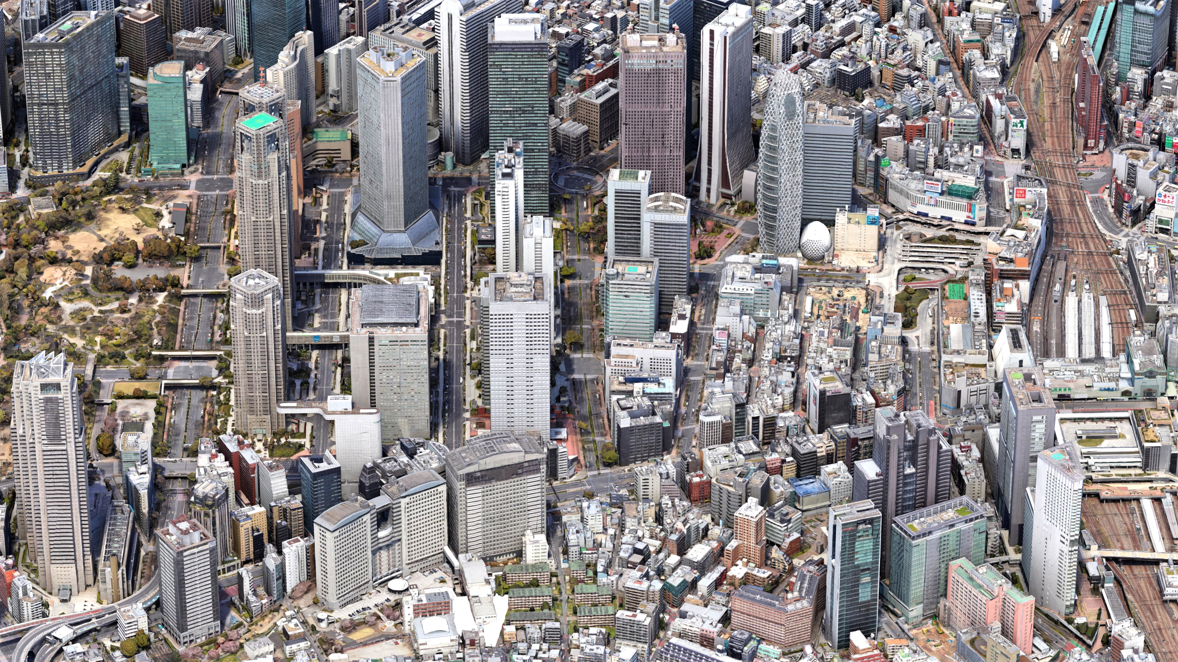 Shinjuku City Tokyo Low-Poly 3D Model 3D Model