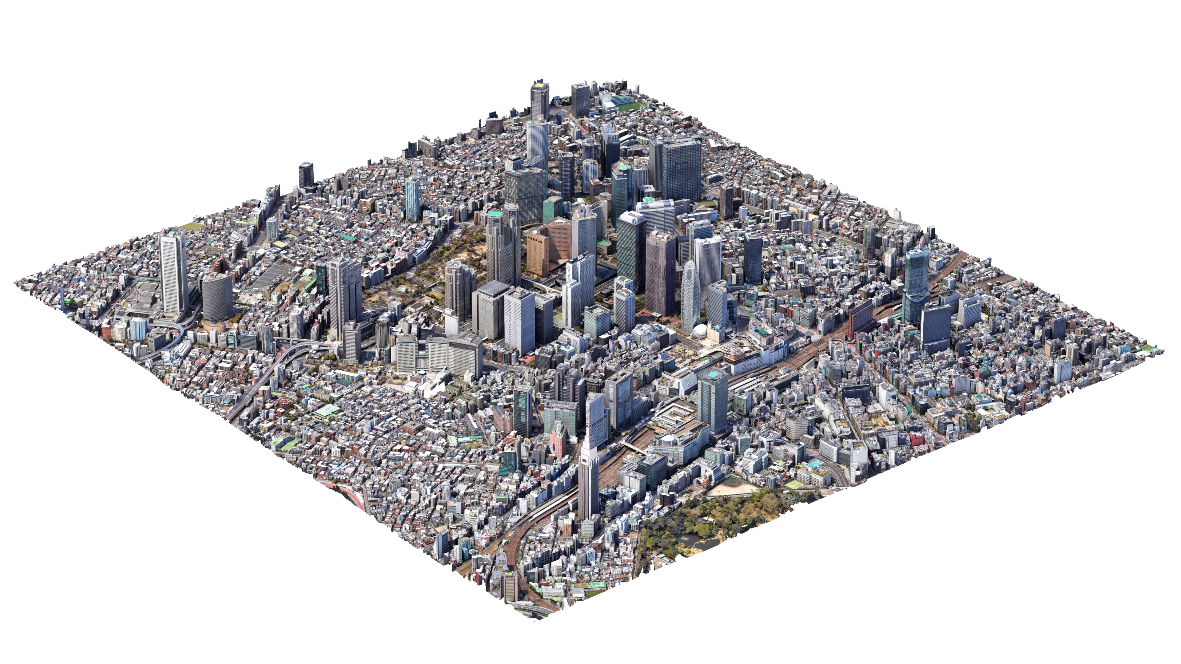 Shinjuku City Tokyo Low-Poly 3D Model 3D Model