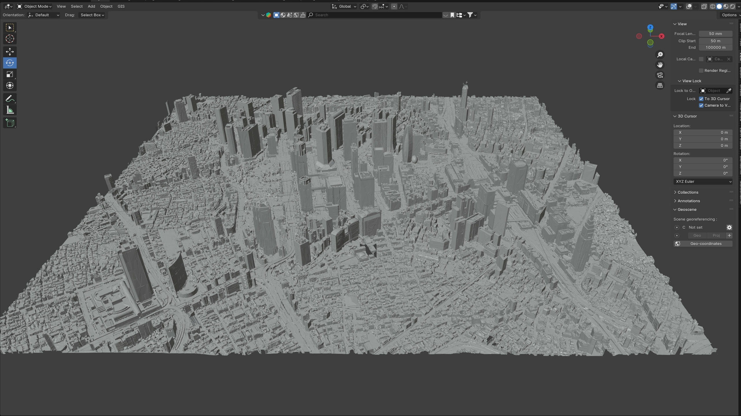 Shinjuku City Tokyo Low-Poly 3D Model 3D Model