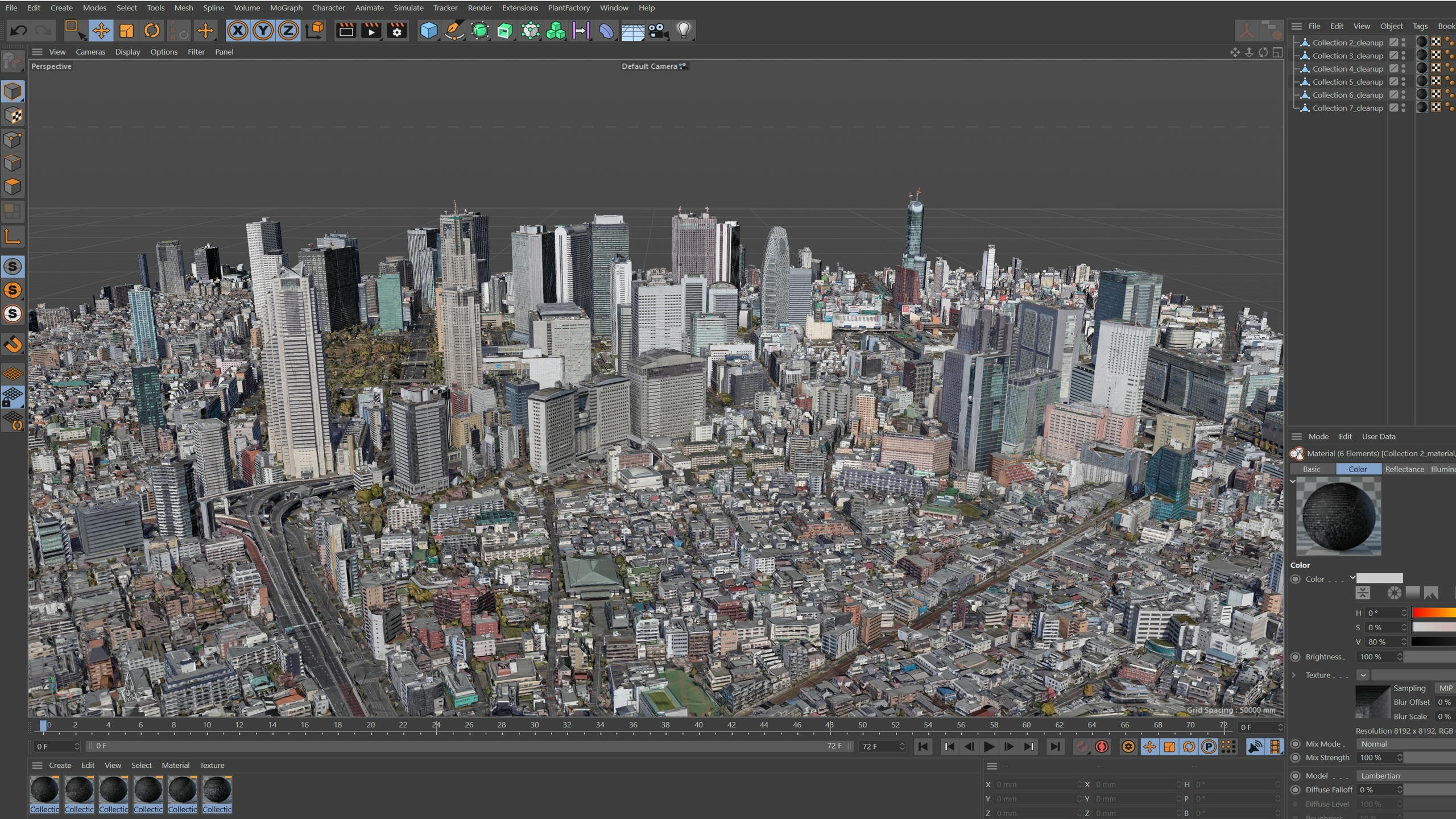 Shinjuku City Tokyo Low-Poly 3D Model 3D Model