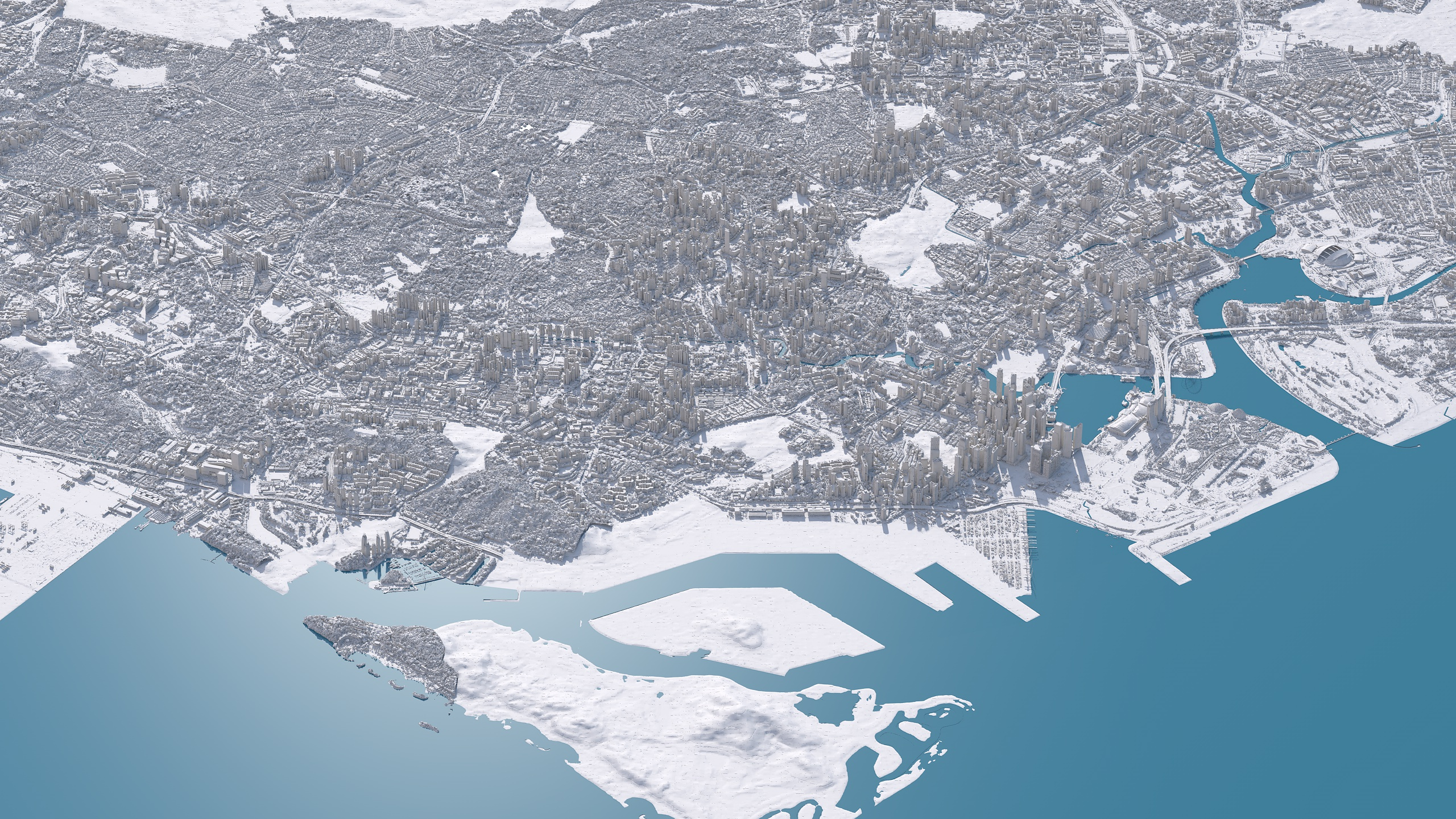Singapore 3D Scan City 3D Model 3D Model