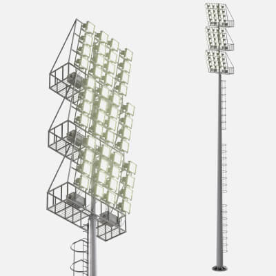 Stadium Light Glowing