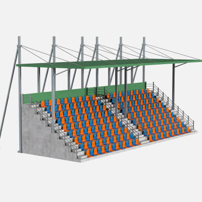 Stadium Seating with Shed