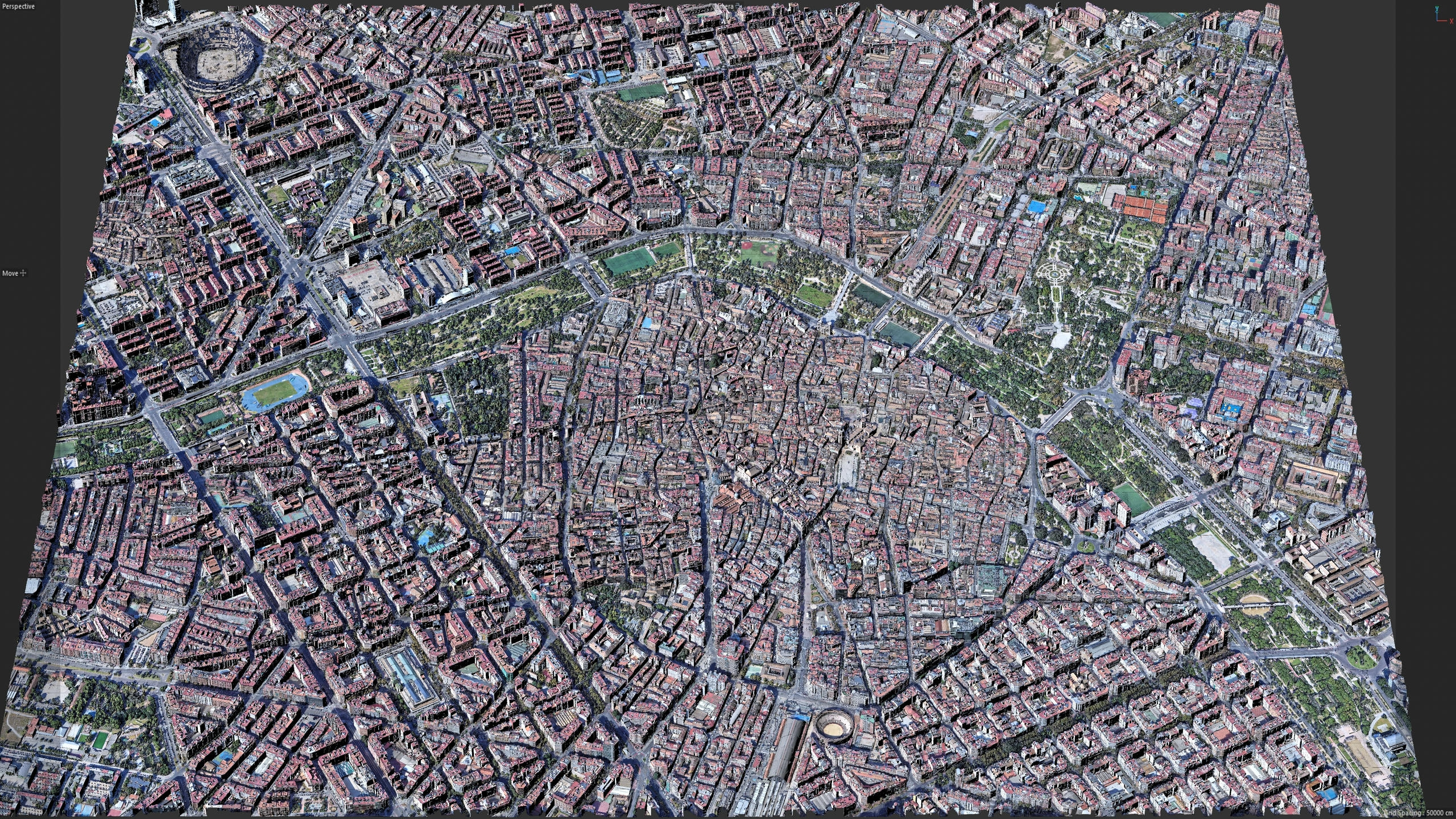 Valencia Downtown 3D Scan City Spain 3D Model 3D Model