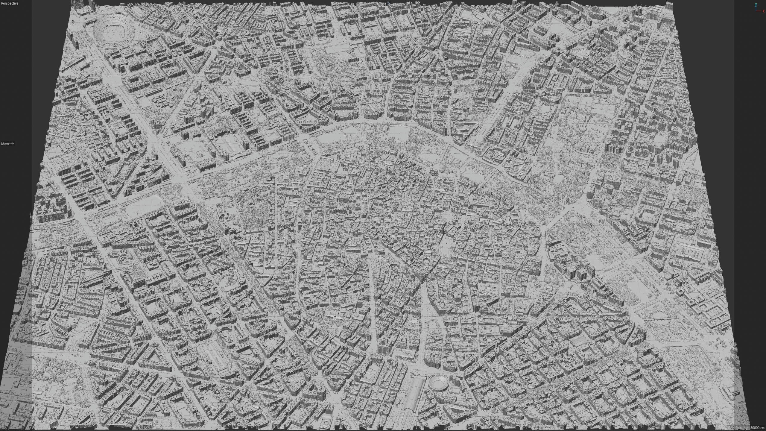 Valencia Downtown 3D Scan City Spain 3D Model 3D Model