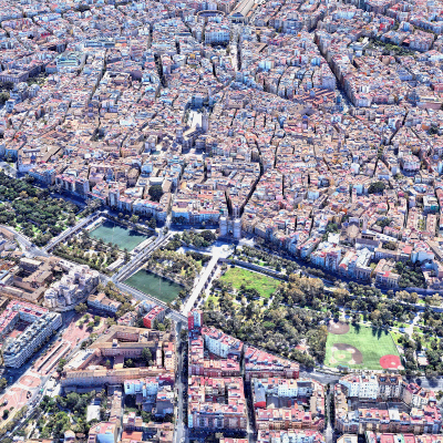 Valencia Spain 3D Scan City 3D Model