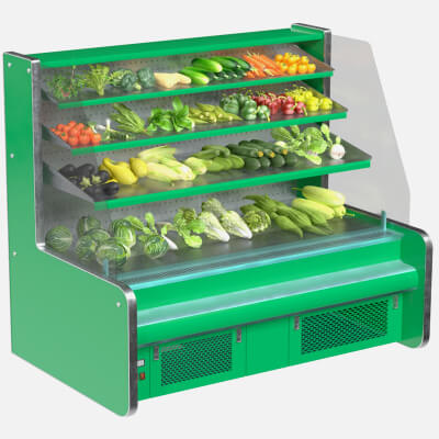 Vegetable Display Fridge
