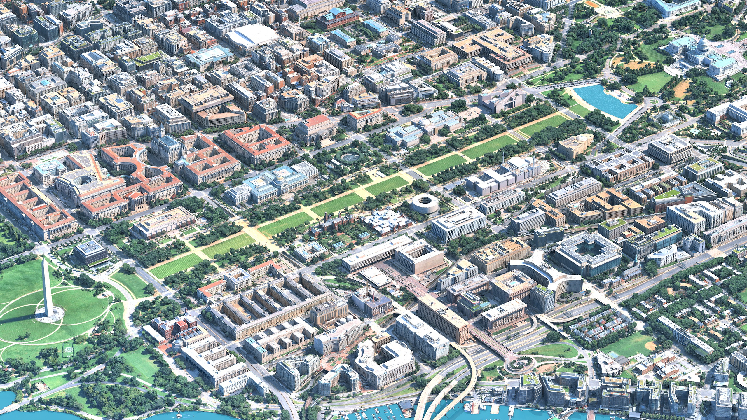 Washington DC Scan 3D City USA 3D Model 3D Model