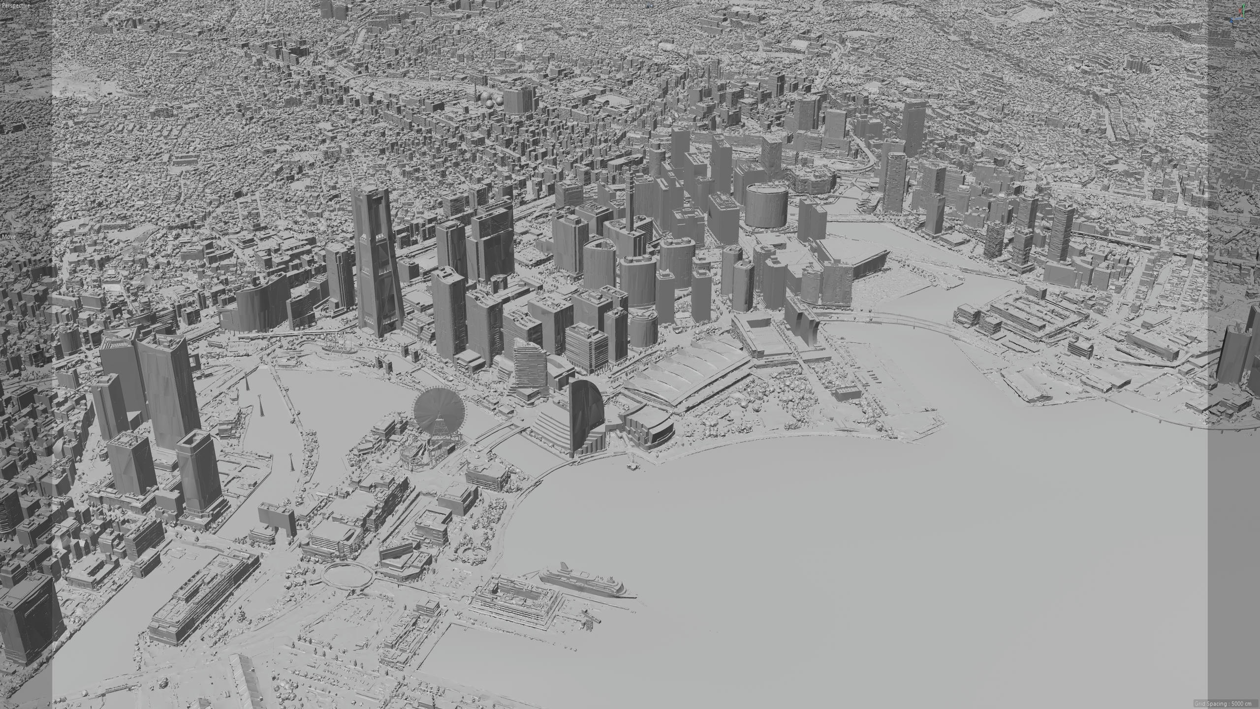Yokohama 3D Scan City Japan 3D Model 3D Model