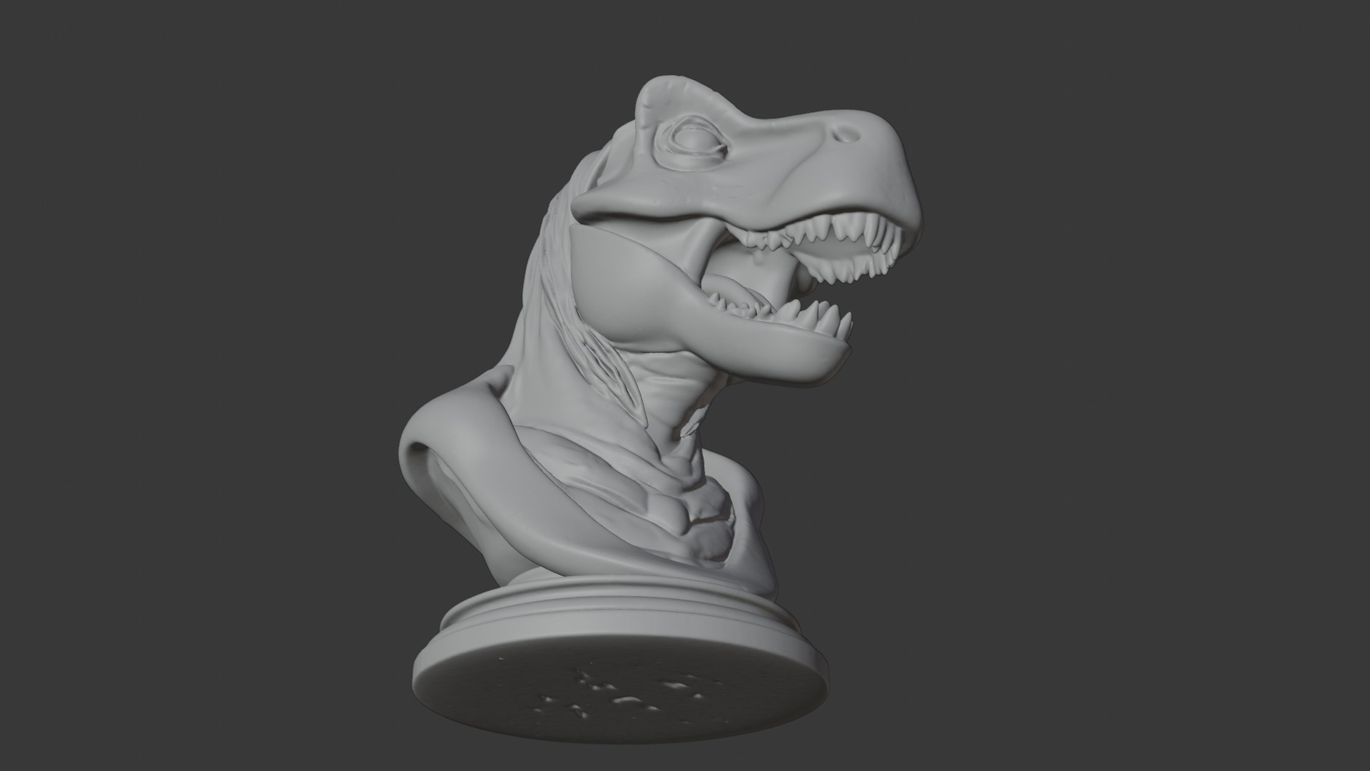 3D Tyrannosaurus Rex Bust &ndash Highly Detailed Prehistori 3D Model