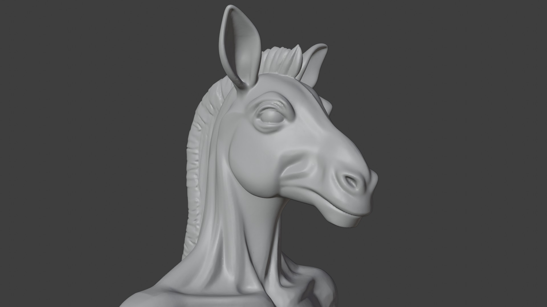 3D Zebra Bust &ndash Highly Detailed Realistic Wildlife Ani 3D Model