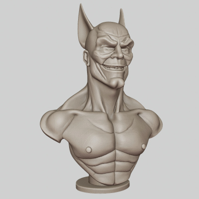 Bat Bust 3D Model &ndash; Highly Detailed Realistic Bat Head