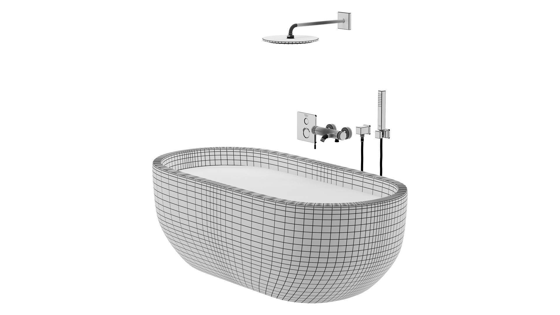 Acrylic Bath Belbagno 3D Model