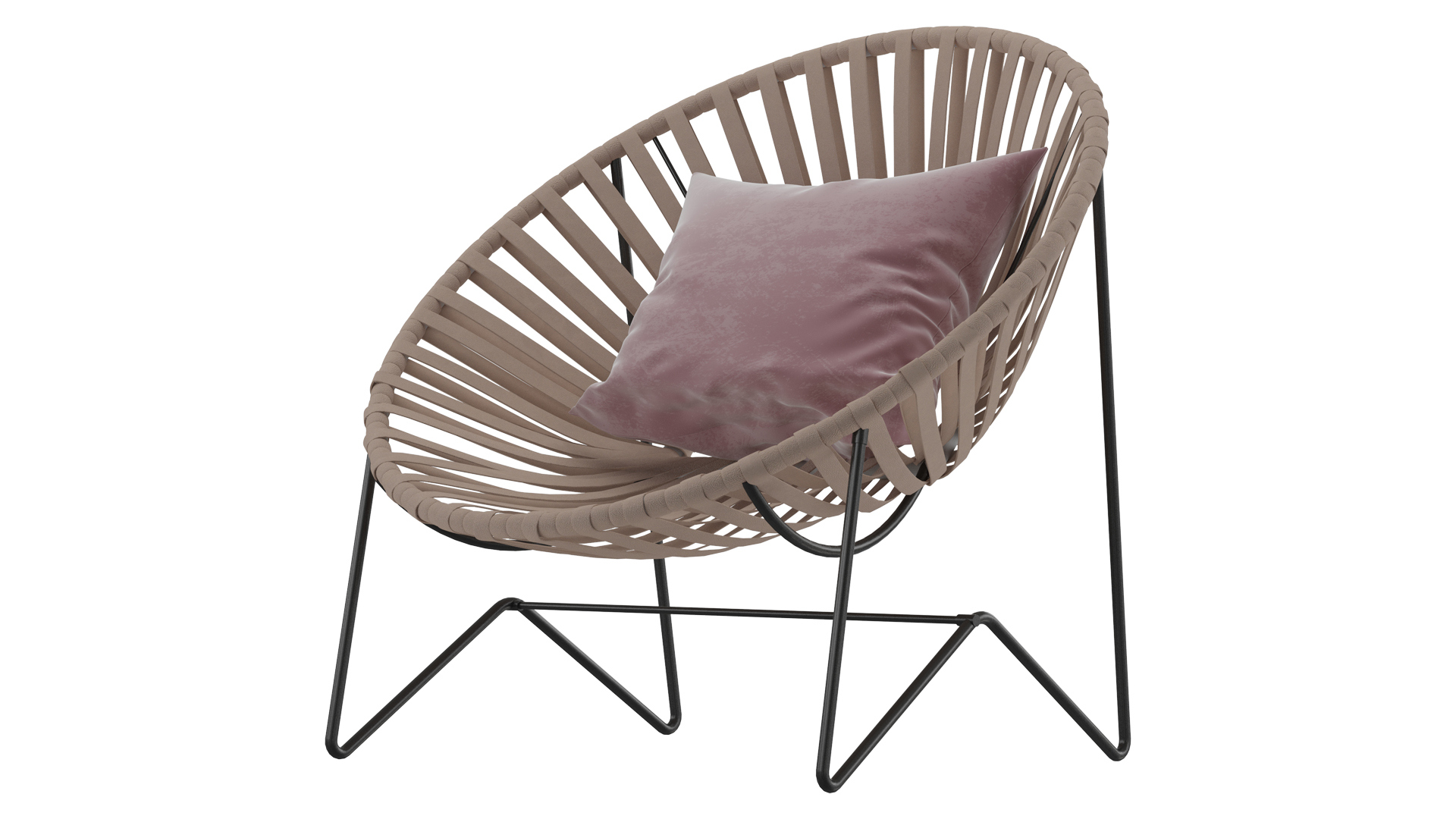 The Citizenry Aldama Copper Chair 3D Model