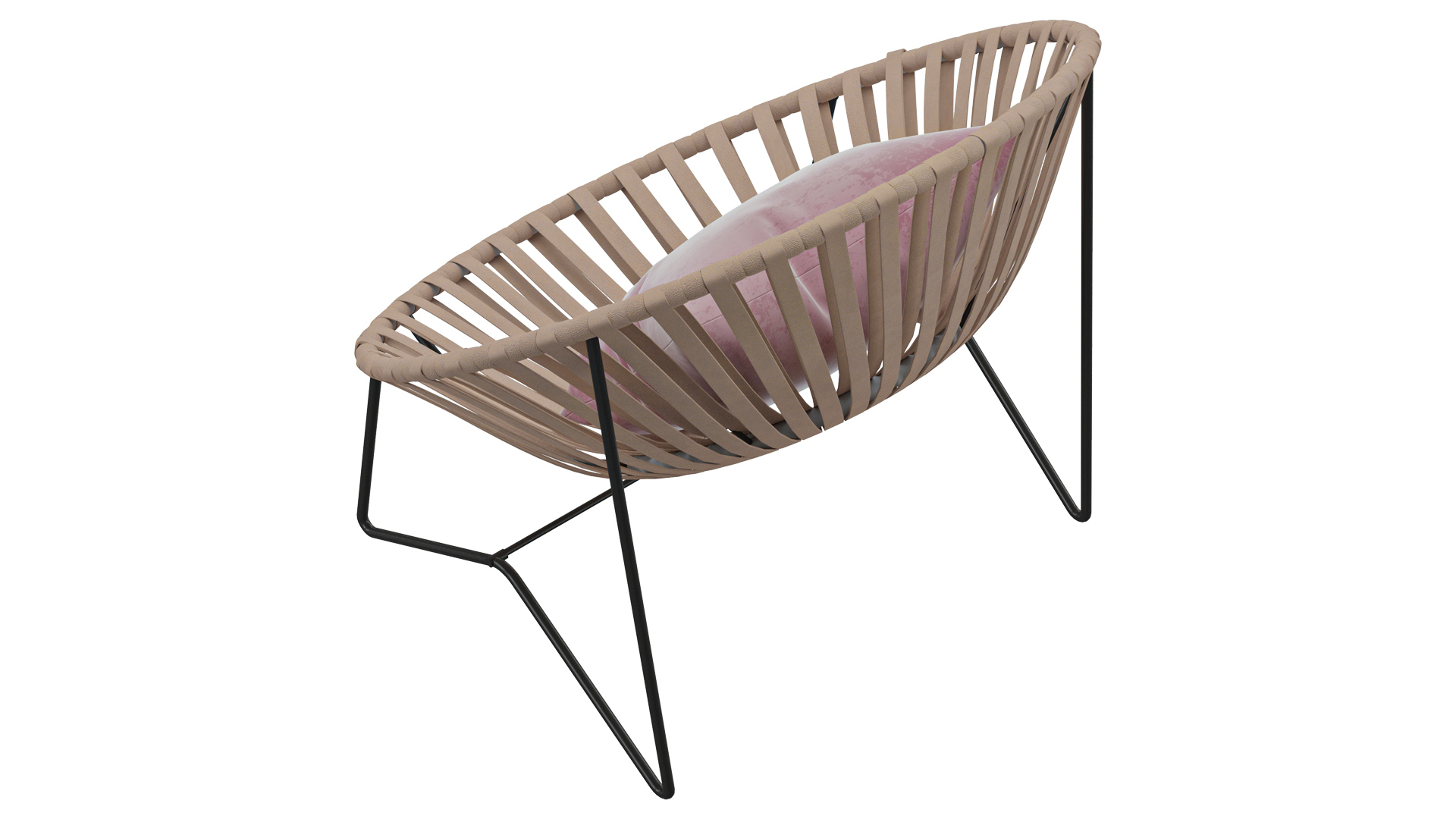 The Citizenry Aldama Copper Chair 3D Model