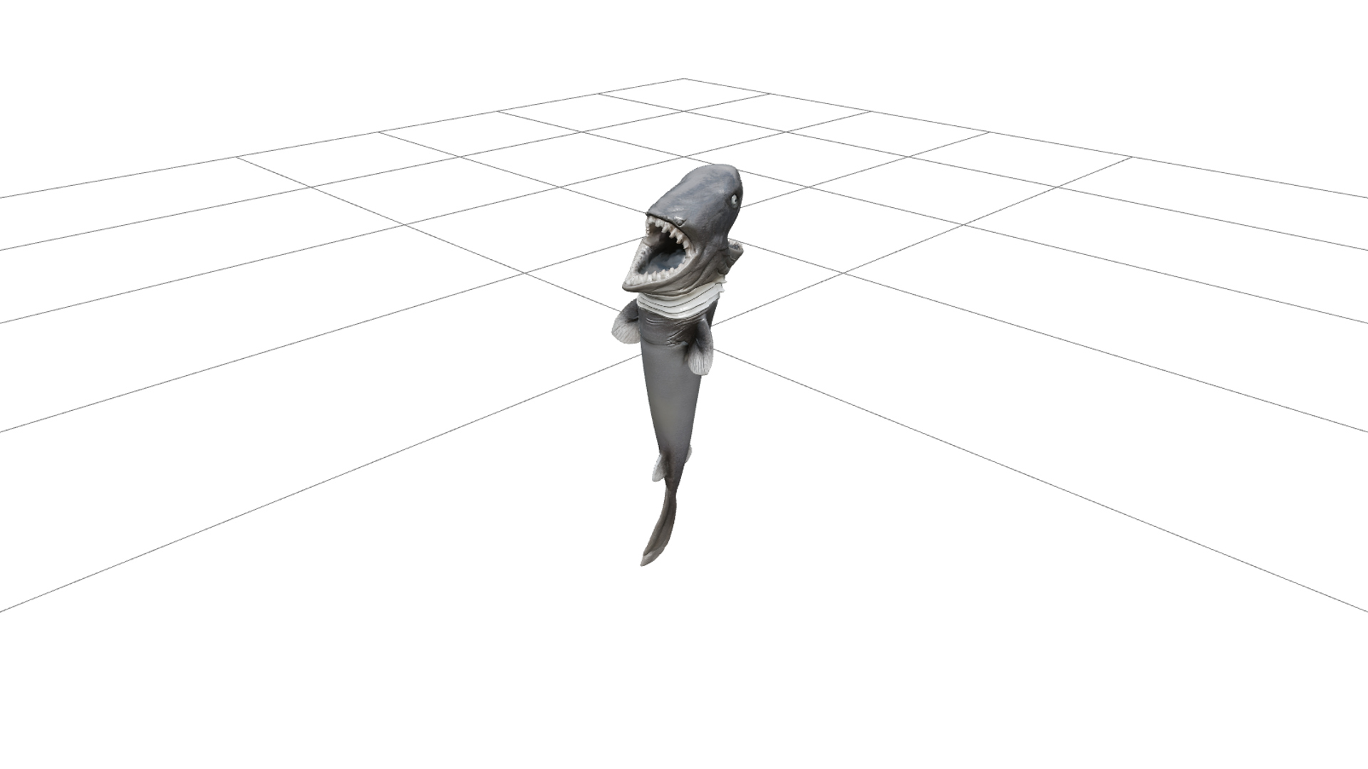 Cookiecutter Shark Mouth Detail Model Realistic High Poly 3D Model