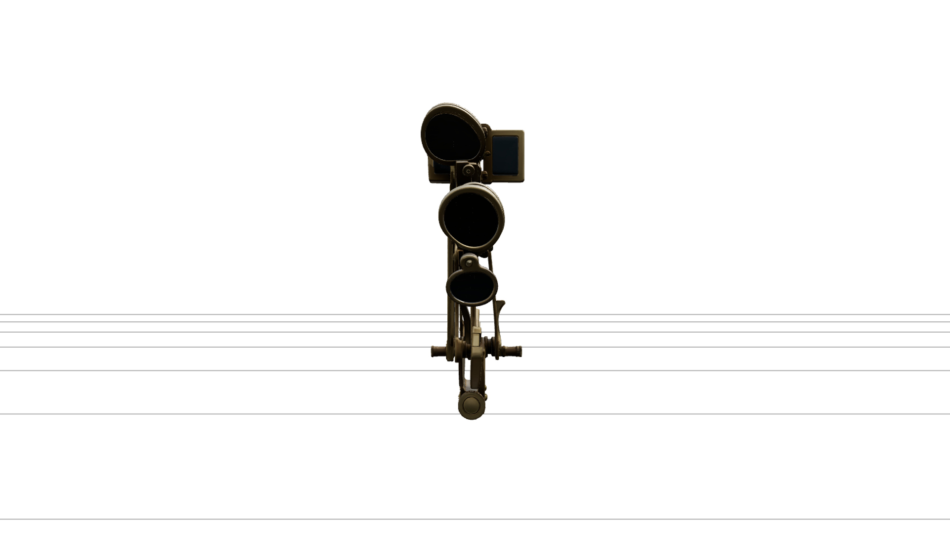 Elegant Brass Sextant Navigation Instrument Detailed Model 3D Model