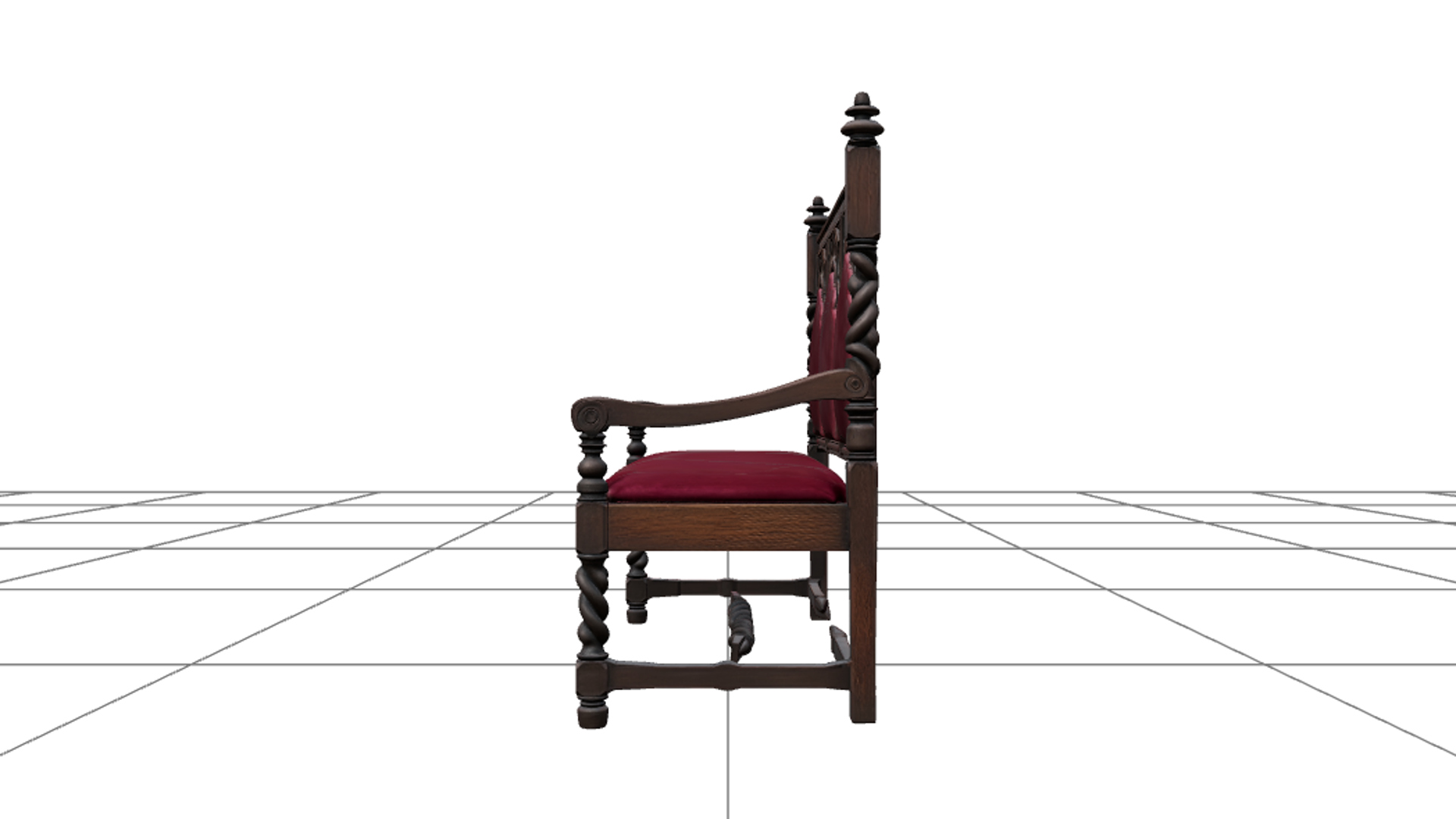 Gothic Candelabrum with Silver Spiders 3d Model Asset 3D Model