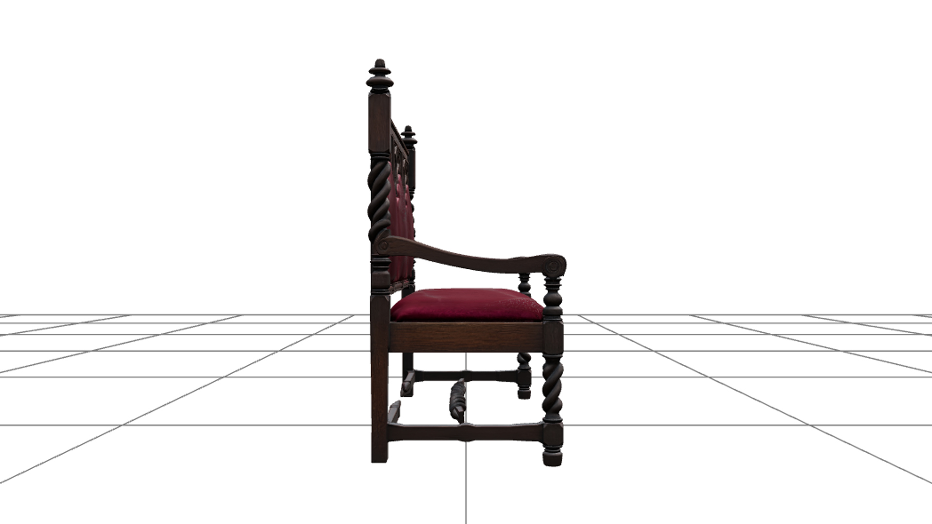 Gothic Candelabrum with Silver Spiders 3d Model Asset 3D Model