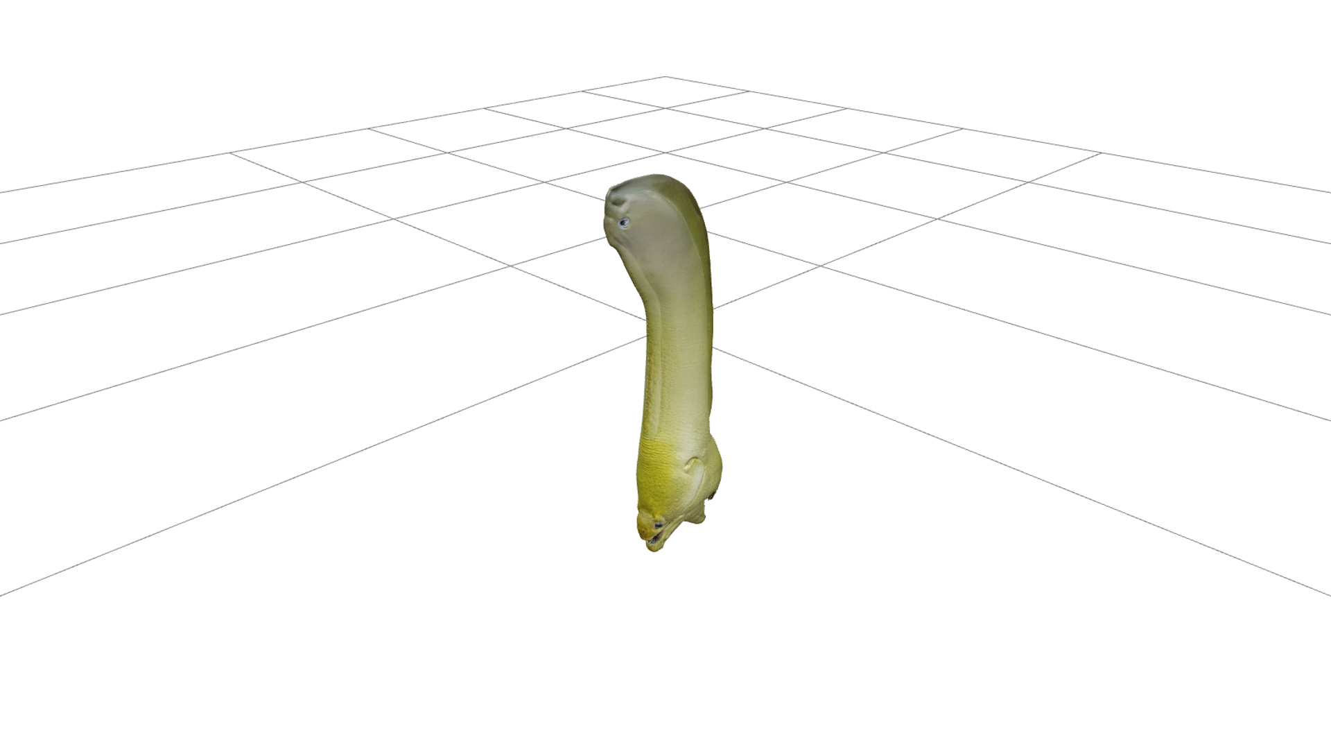 Green Moray Eel Realistic High-Detail Model Texture 3D Model