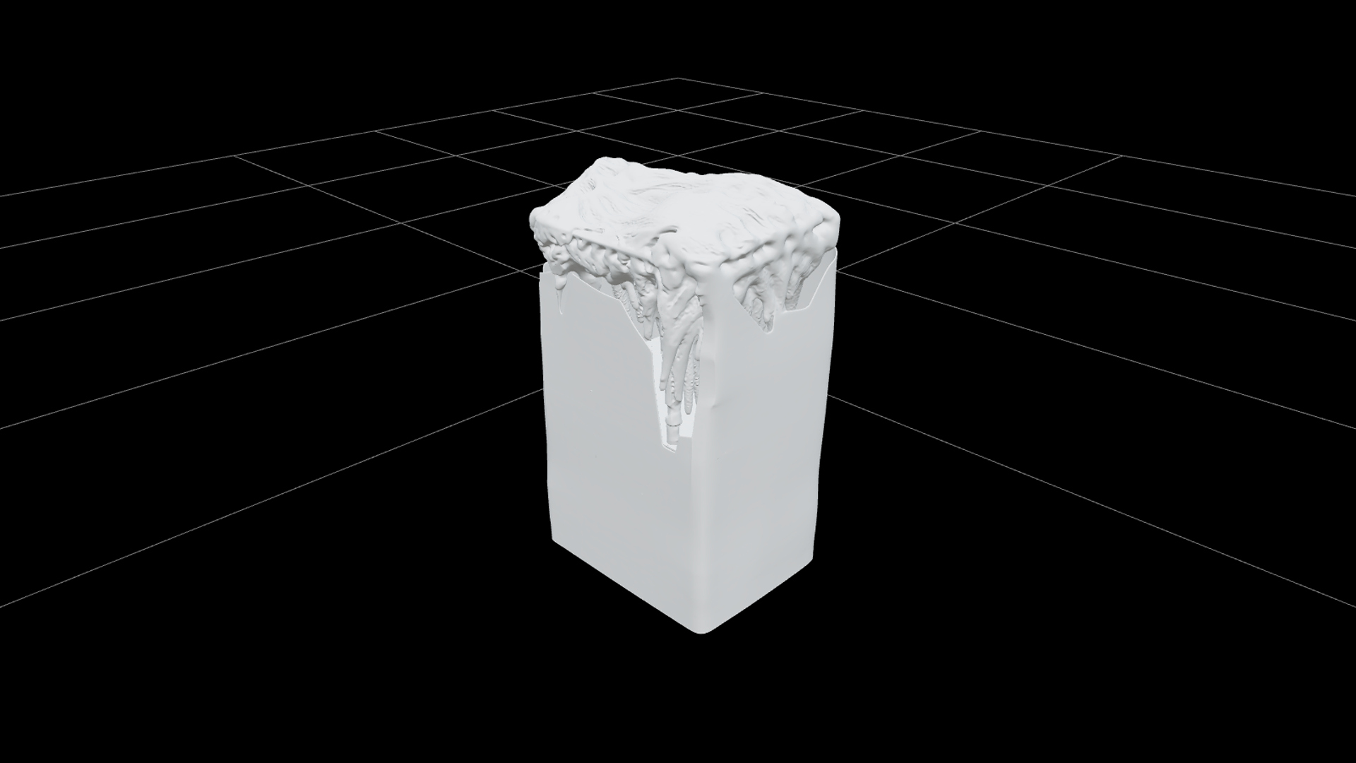 Halocline Underwater Terrain Model Featuring Optical Shimmer 3D Model