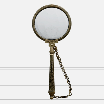 Pirate Monocle Brass Frame Magnifying Lens Model High Detail