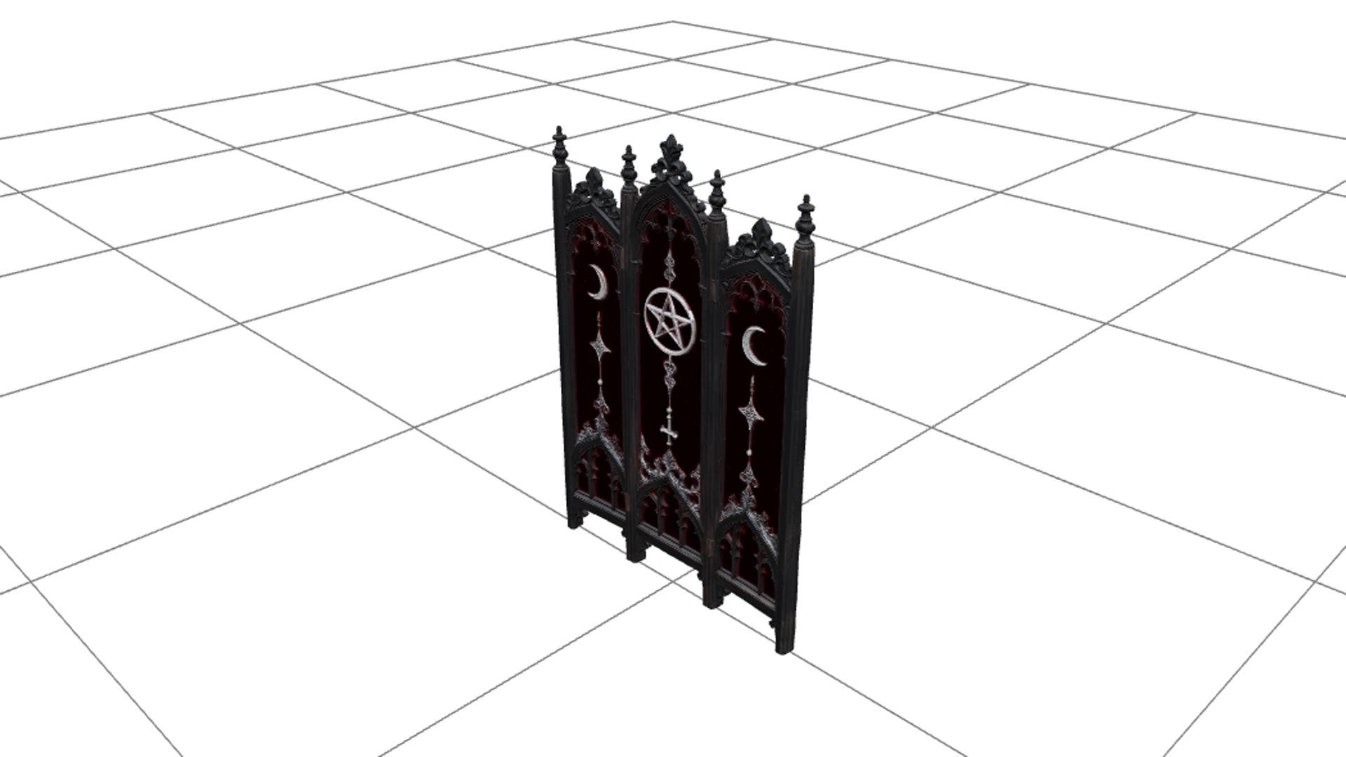 Purple Leather Spellbook with Eye Clasp 3d Model Asset 3D Model