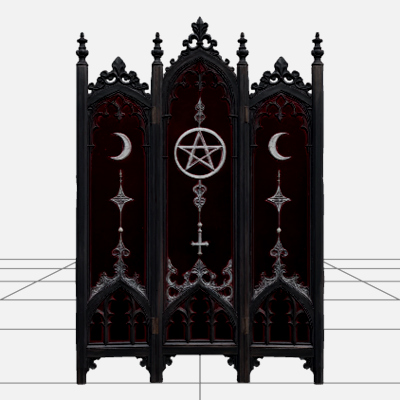 Purple Leather Spellbook with Eye Clasp 3d Model Asset